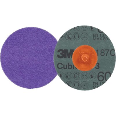 Disque en fibre RolocMC CubitronMC 3, 2" dia., Grain 60+, Céramique