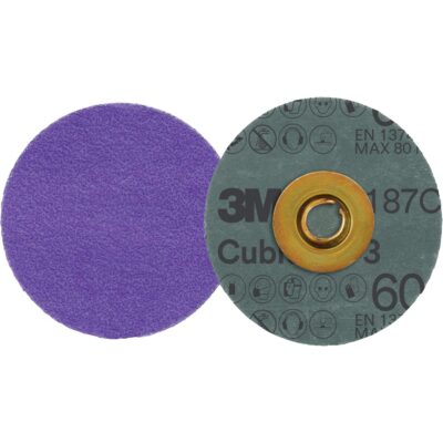 Disque en fibre RolocMC CubitronMC 3, 3" dia., Grain 60+, Céramique
