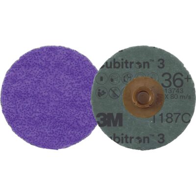 Disque en fibre RolocMC CubitronMC 3, 4" dia., Grain 36+, Céramique