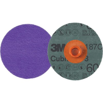 Disque en fibre RolocMC CubitronMC 3, 4" dia., Grain 60+, Céramique