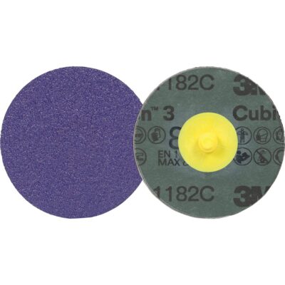Disque en Roloc fibre CubitronMC 3 1182C, 2" dia., Grain 80+, Céramique