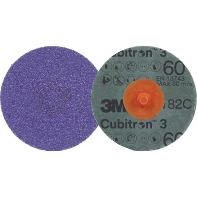 Disque en Roloc fibre CubitronMC 3 1182C, 2" dia., Grain 60+, Céramique