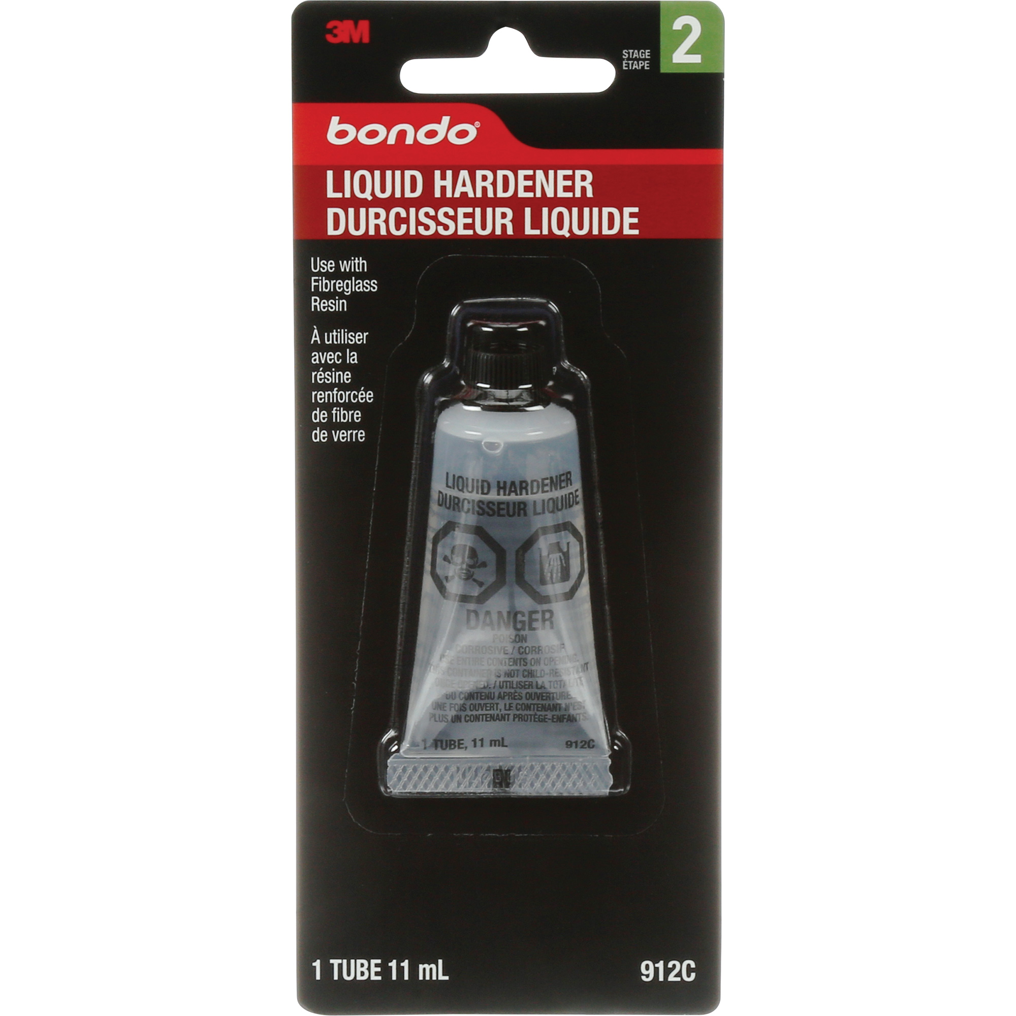 Durcisseur liquide BondoMD, Tube