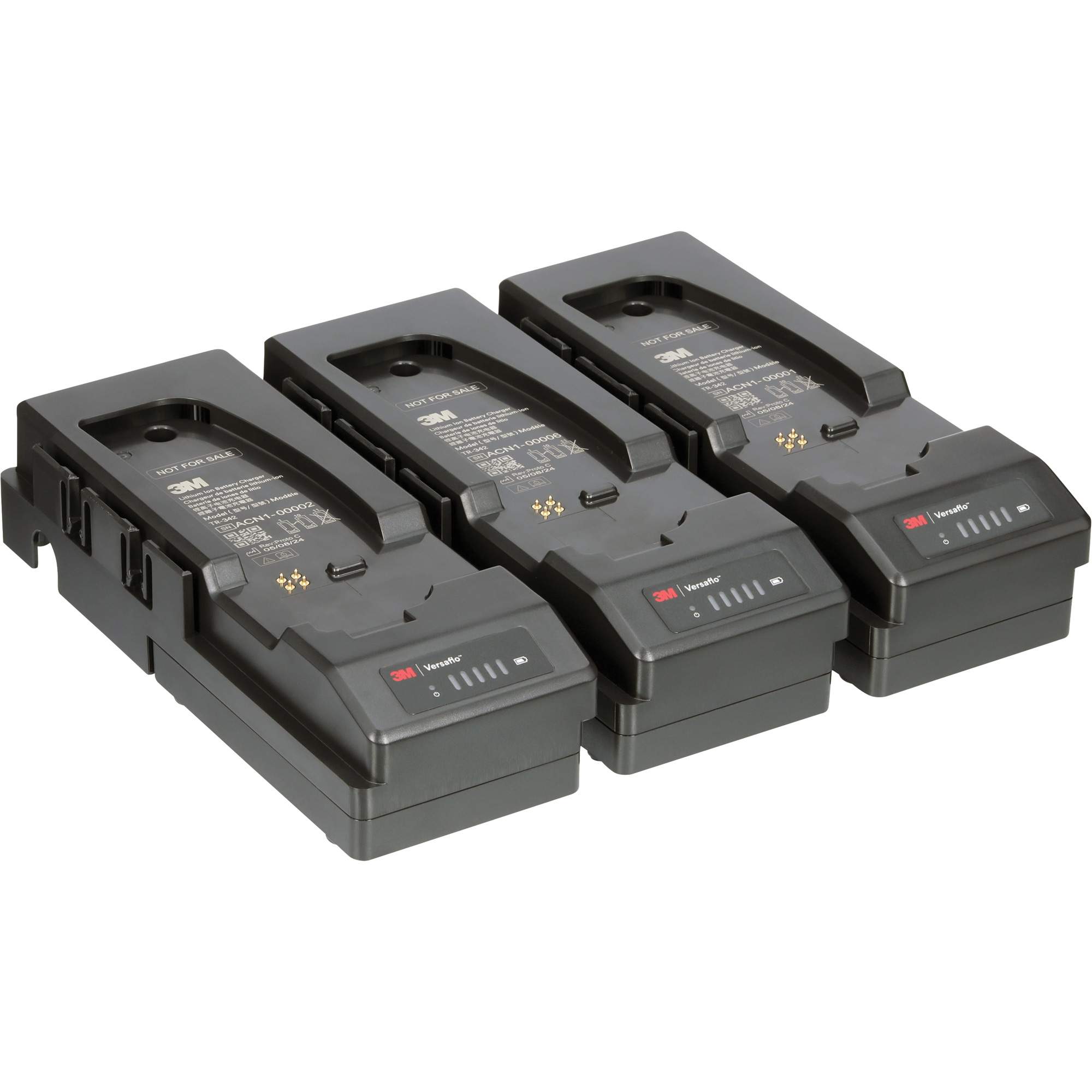 Emballage de chargeur de pile à trois postes VersafloMC pour APR motorisé TR-300+