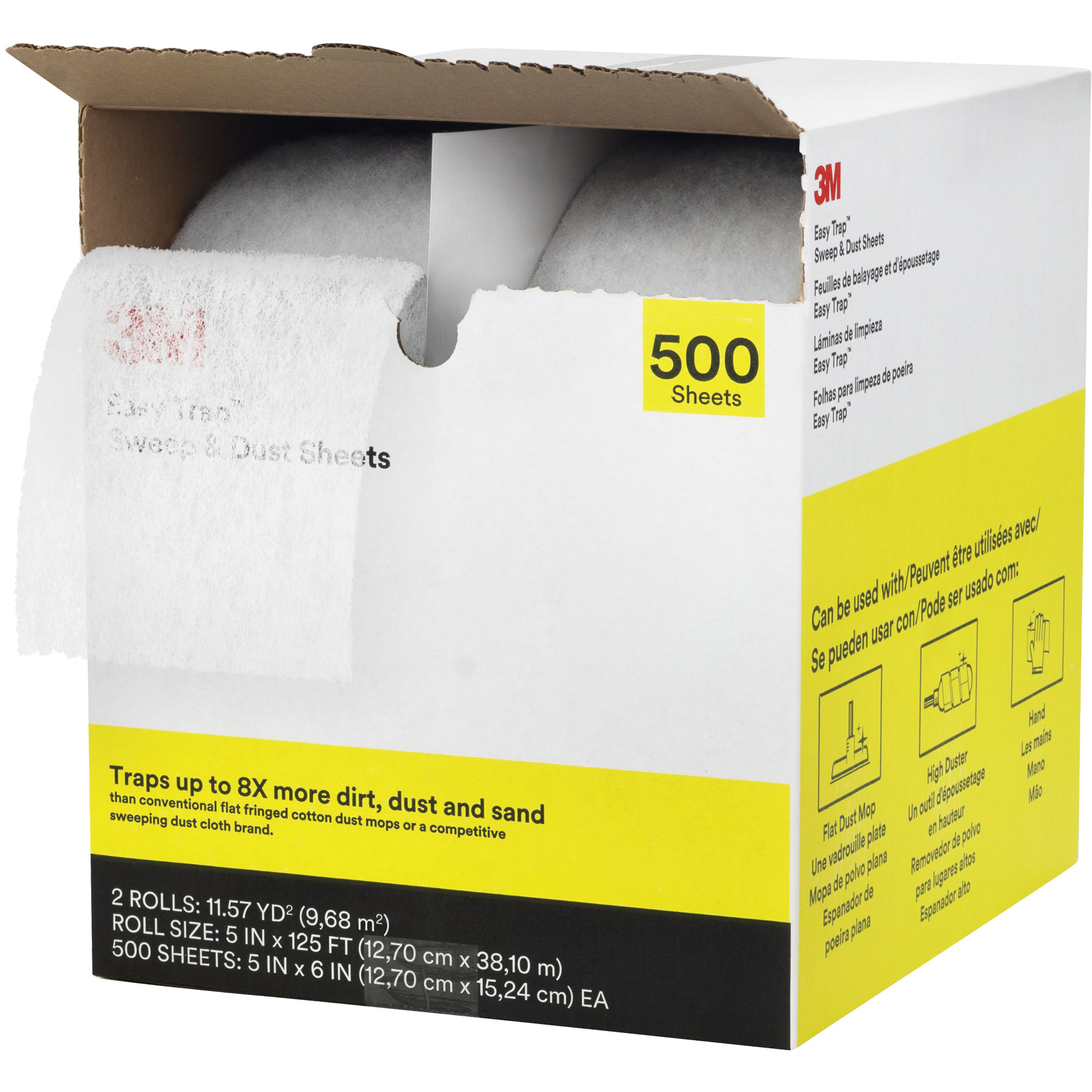 Époussiéreur Easy Trap, Microfibre, Blanc