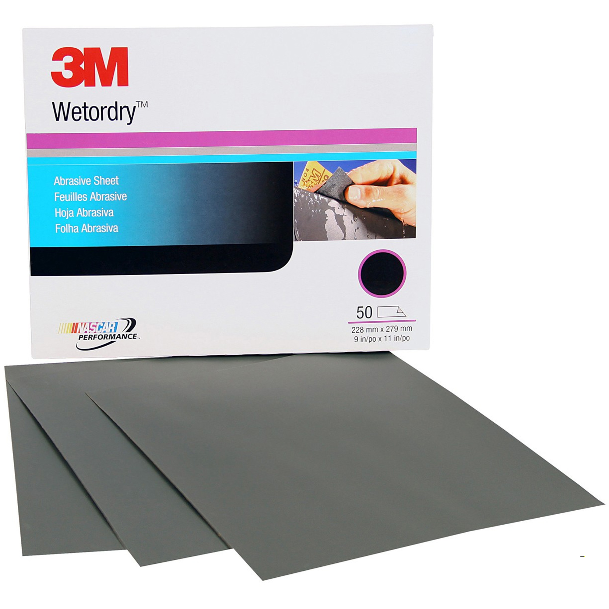 Feuille abrasive Imperiale, 9" x 11", Grain 1200, Carbure de silicium