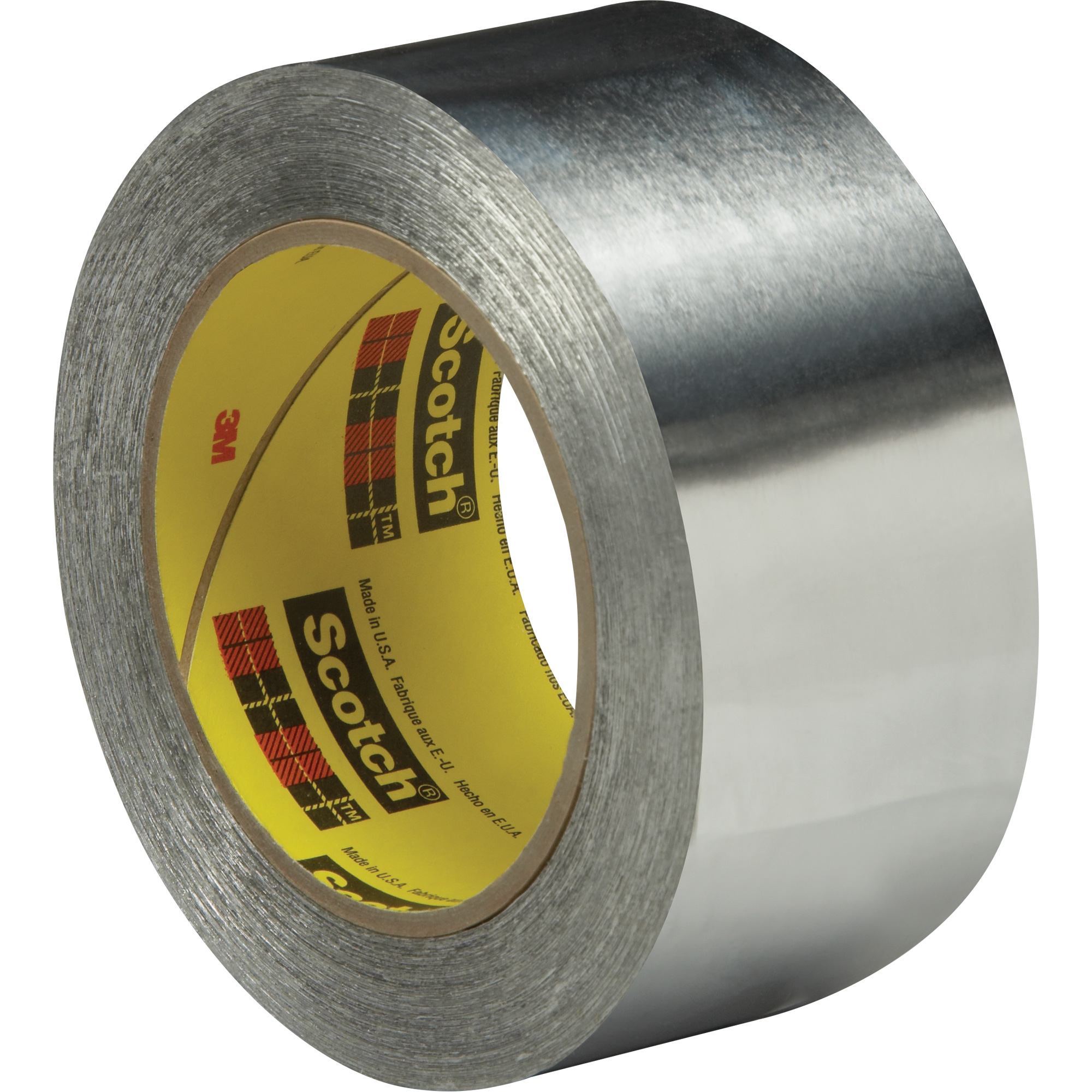 Feuille d'aluminium autocollante, épaisseur 2 mils, 51 mm (2") x 55 m (180')
