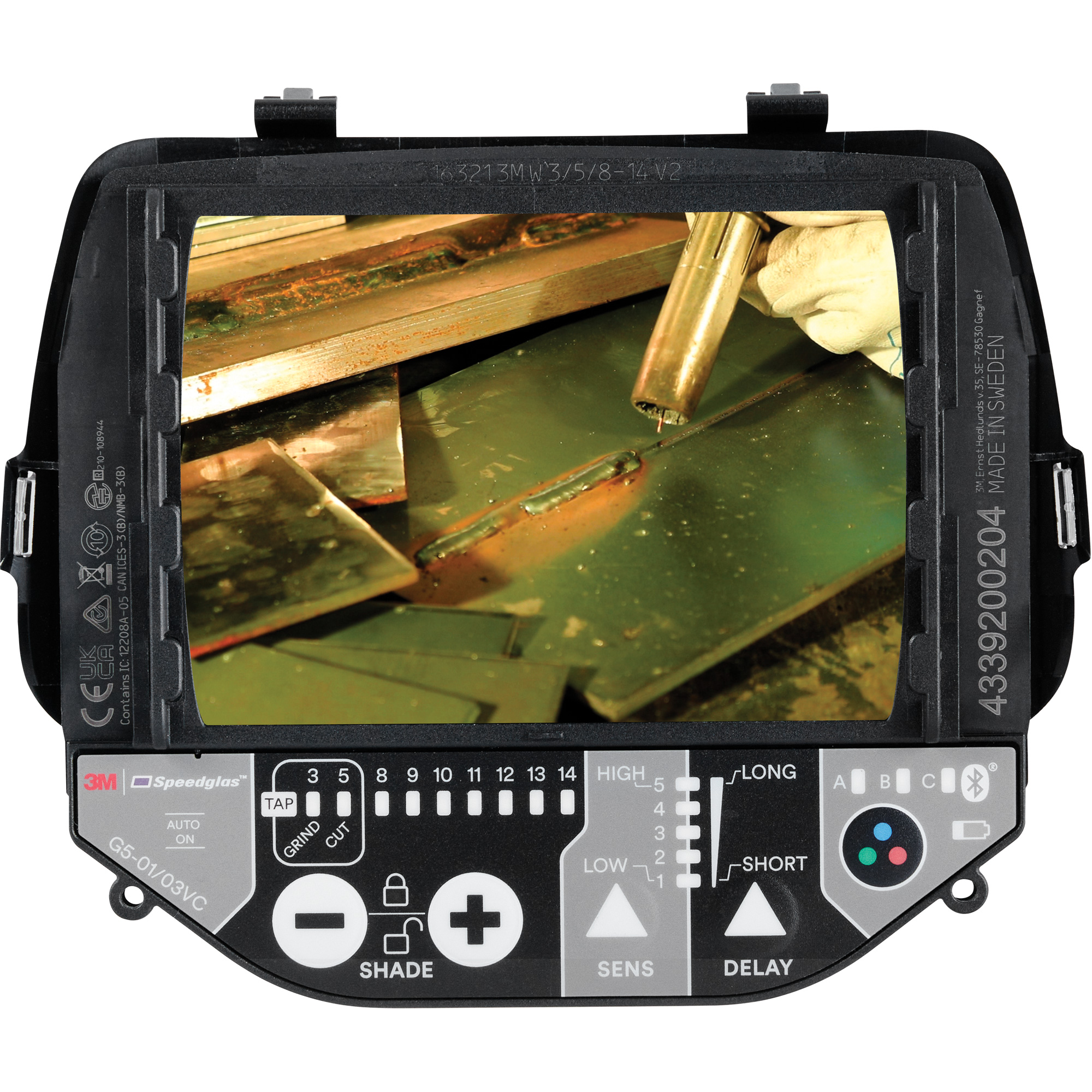 Filtre auto-assombrissant à teinte variable SpeedglasMC G5, 2-4/5" la x 4-1/4" h Champ de vision, Pour utilisation avec Casques G5-01 et G5-03