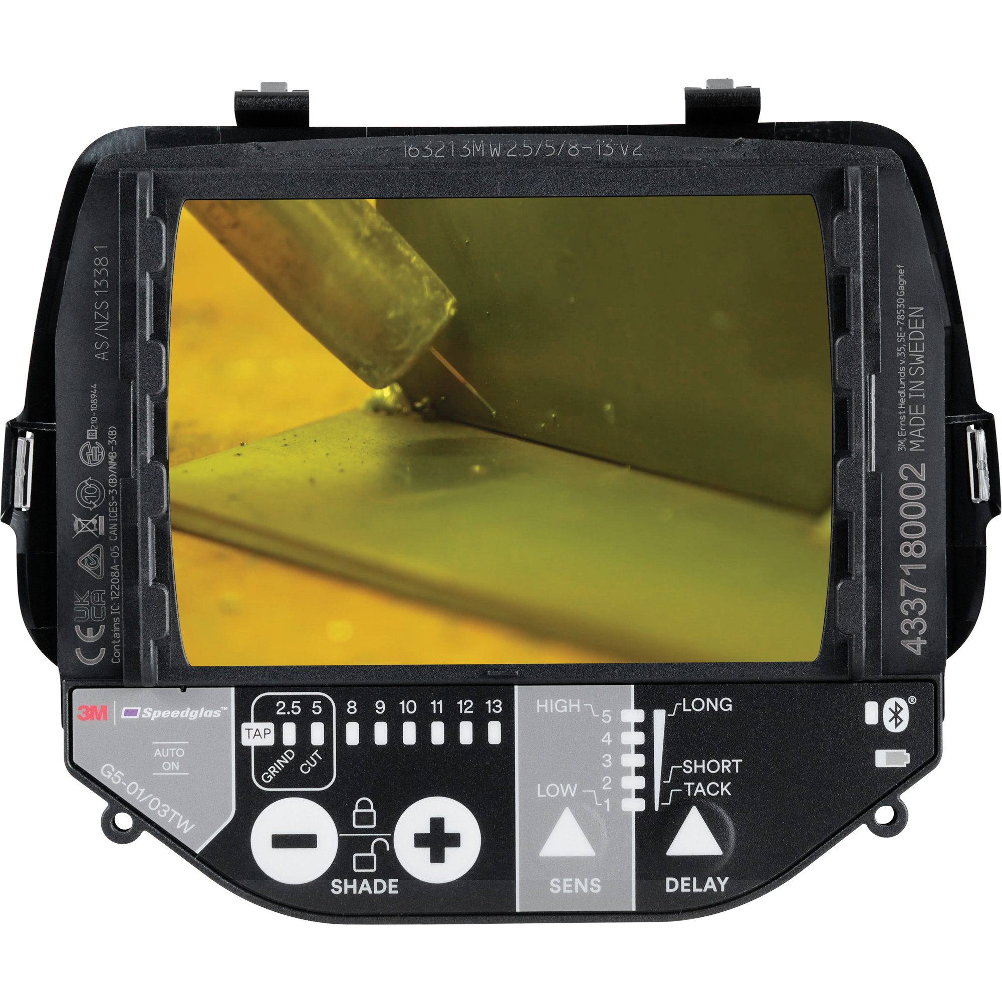 Filtre auto-assombrissant SpeedglasMC G5 pour le soudage par pointage, 2-4/5" la x 4-1/4" h Champ de vision, Pour utilisation avec Casques G5-01 et G5-03