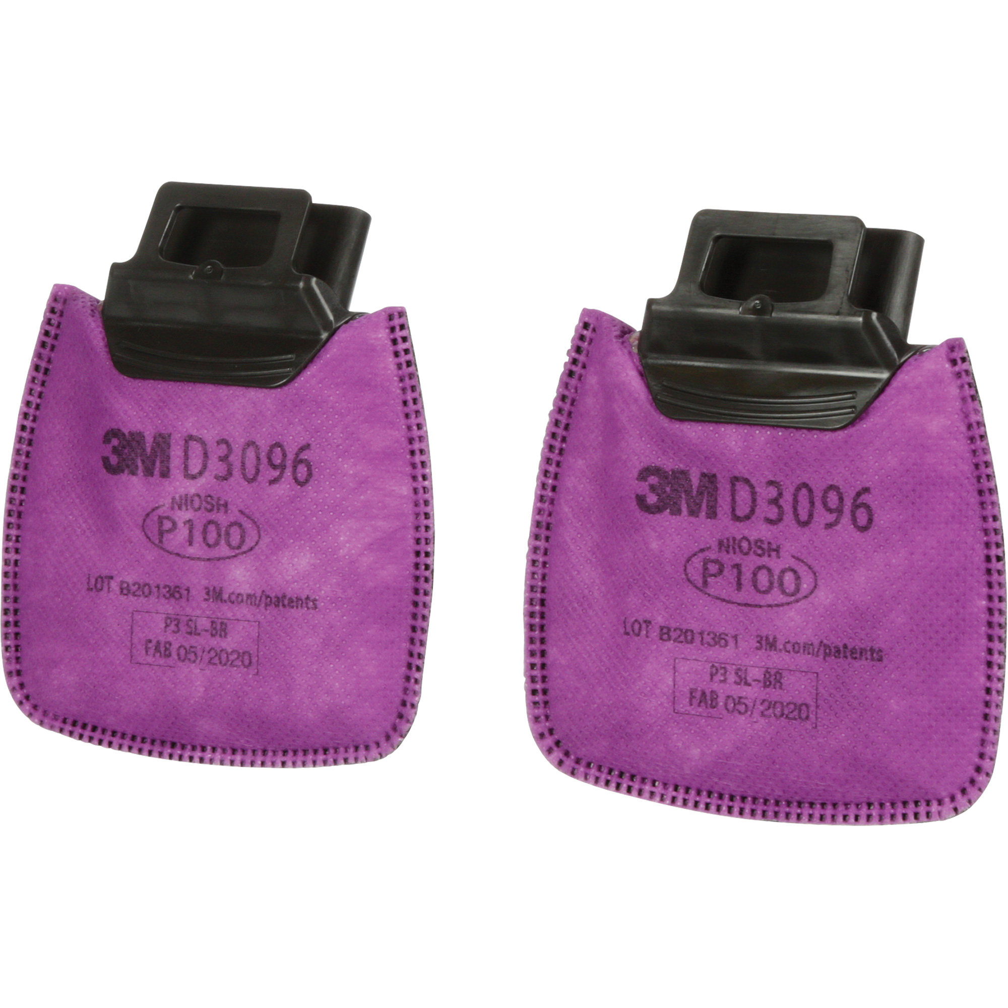Filtre Secure ClickMC, Filtre contre les particules avec suppresion de vapeurs nuisibles, Gaz acide/P100