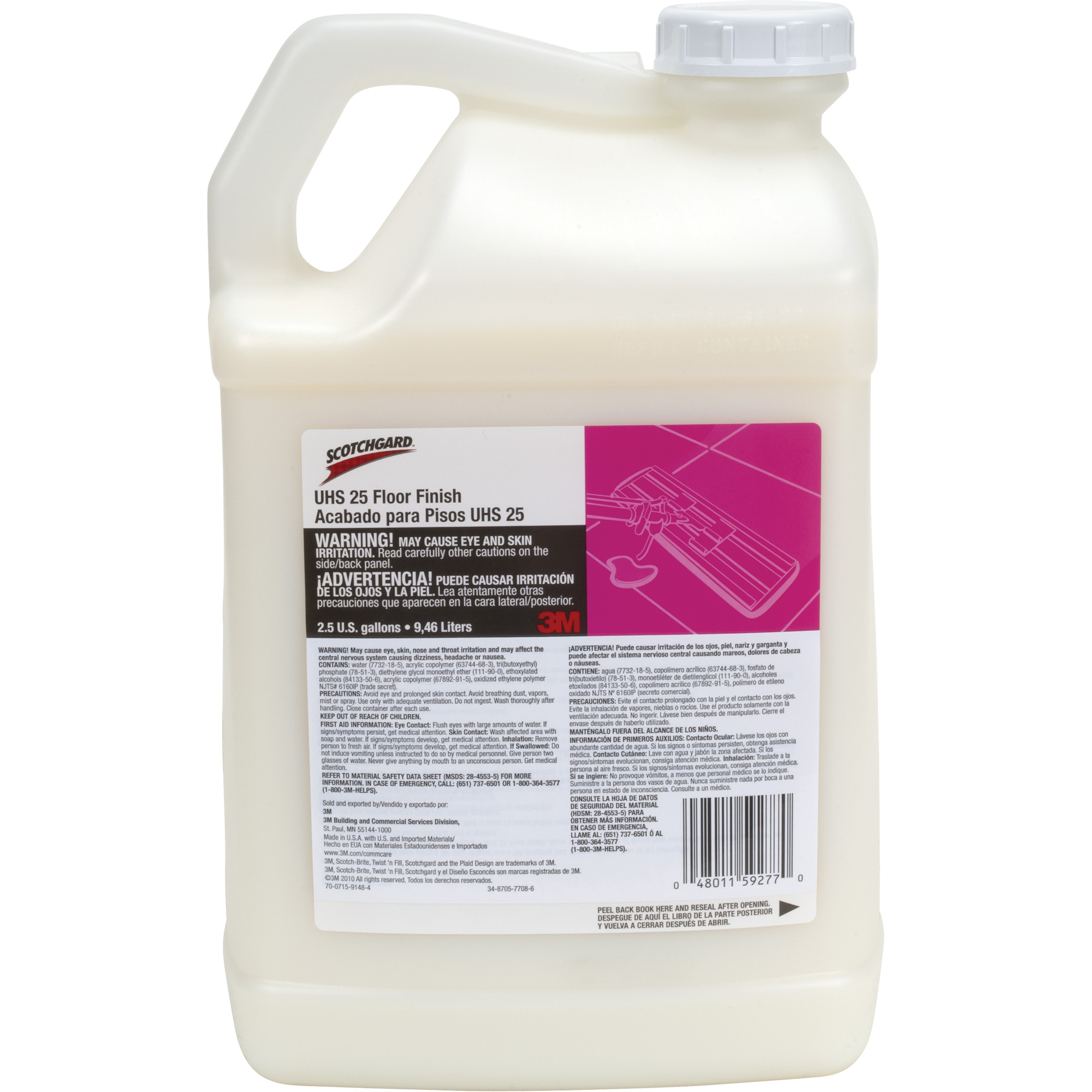 Fini à plancher UHS 25 ScotchgardMC, 9,5 L, Cruche