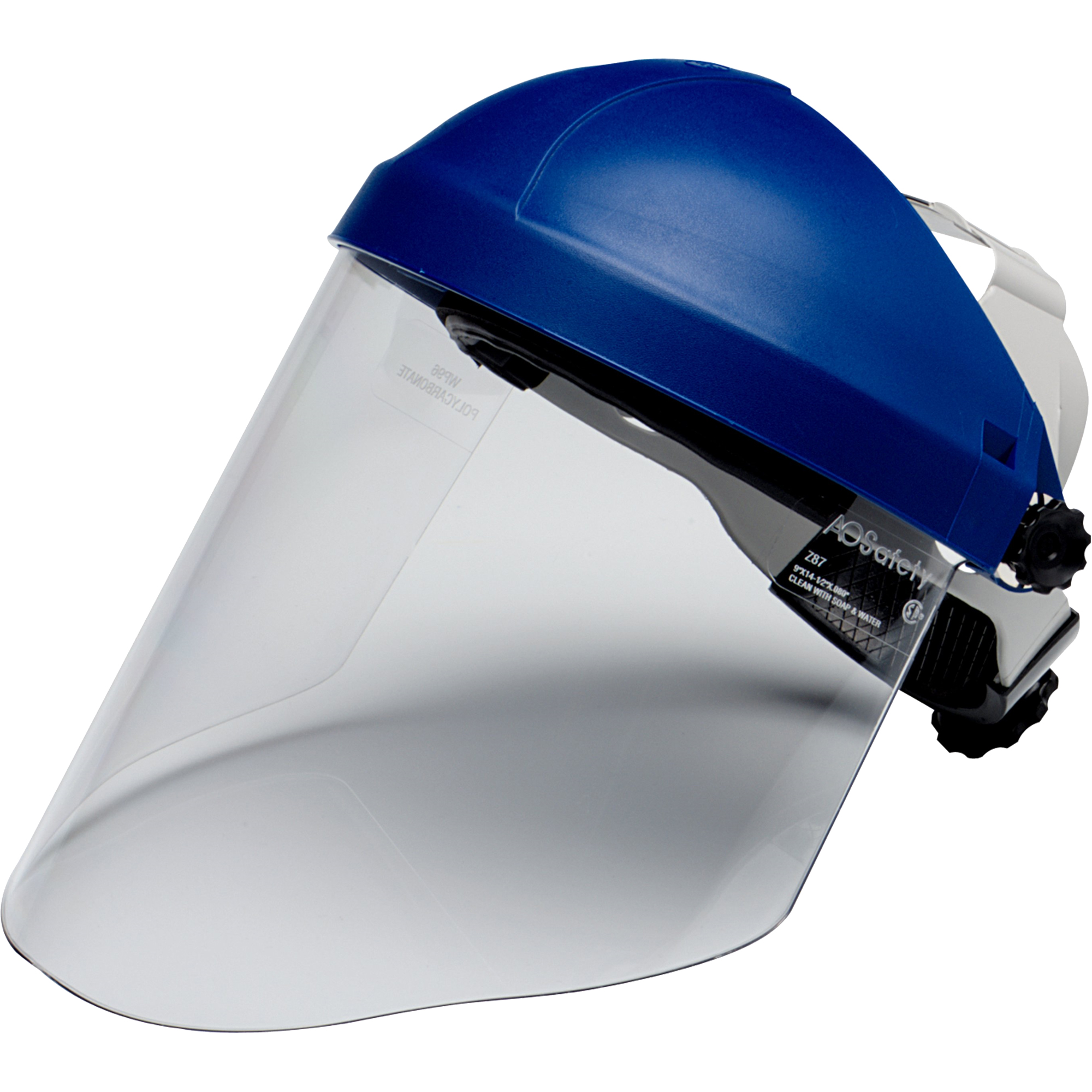 Harnais de tête avec visière, Polycarbonate, Suspension Rochet