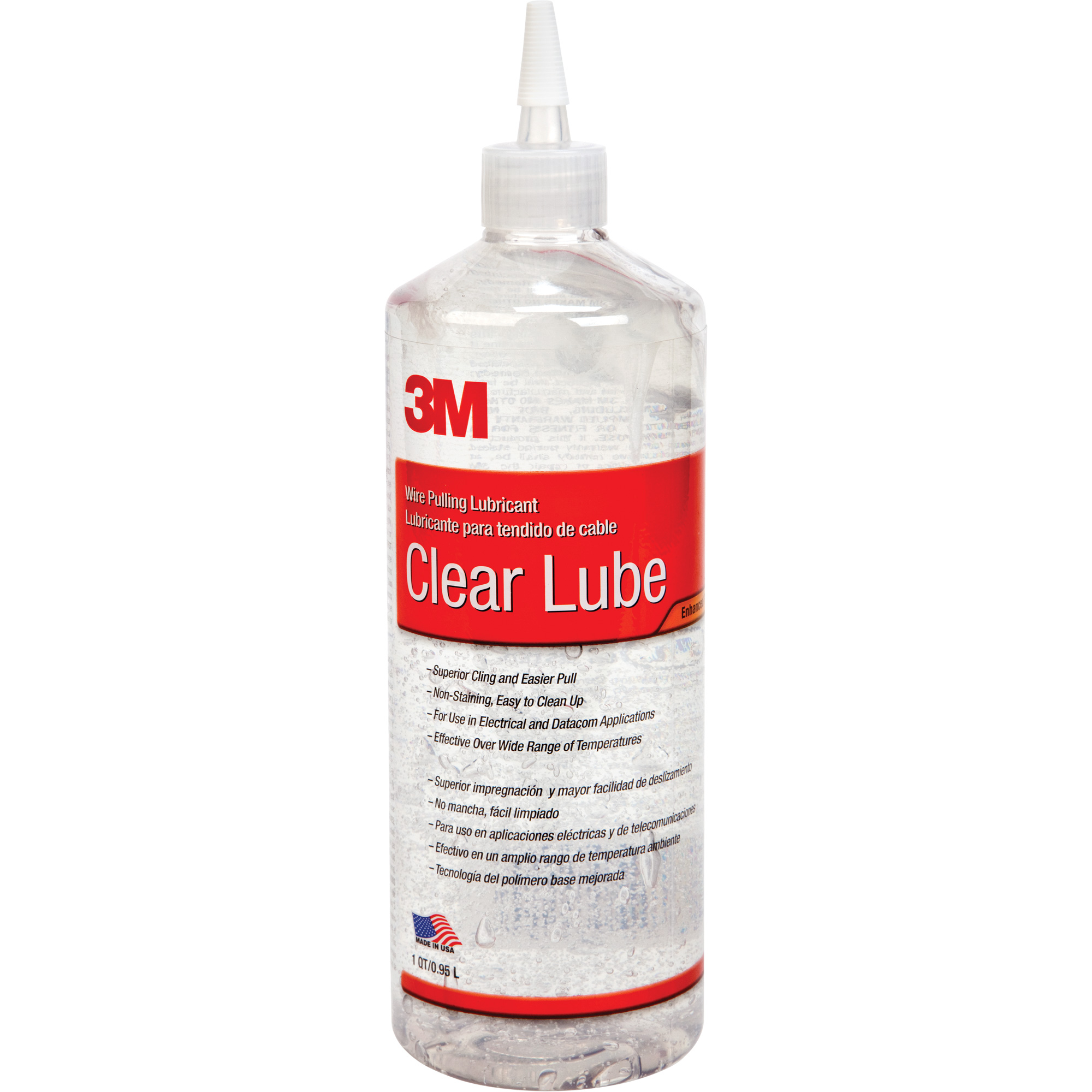 Lubrifiant pour tirage de câbles, Bouteille pressable