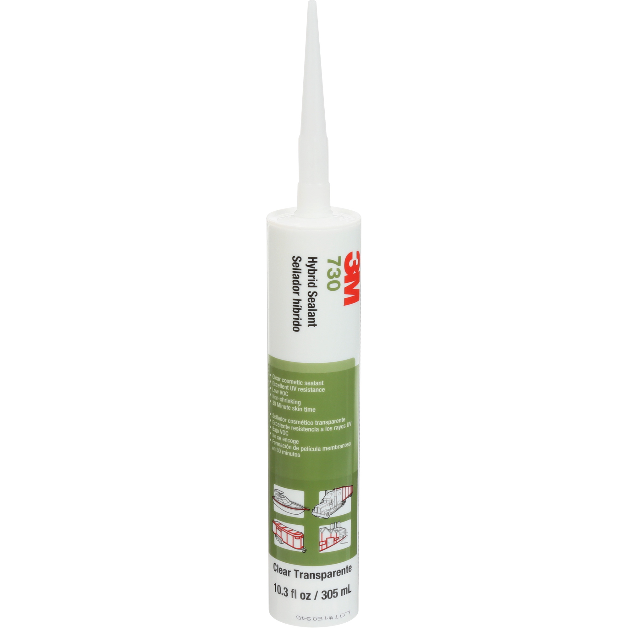 Mastic hybride 730, 305 ml, Cartouche, Transparent
