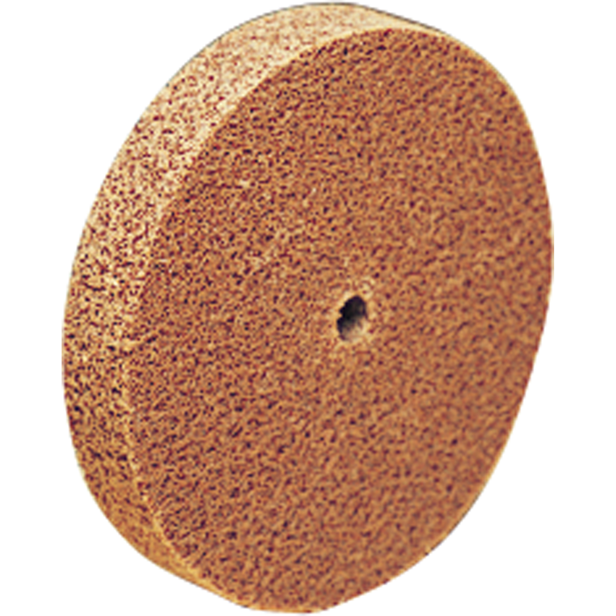 Meule d'abrasion et de polissage unitarisée Scotch-BriteMC, 6" x 1", Arbre de 1"-7, Grain de Moyen, Oxyde d'aluminium