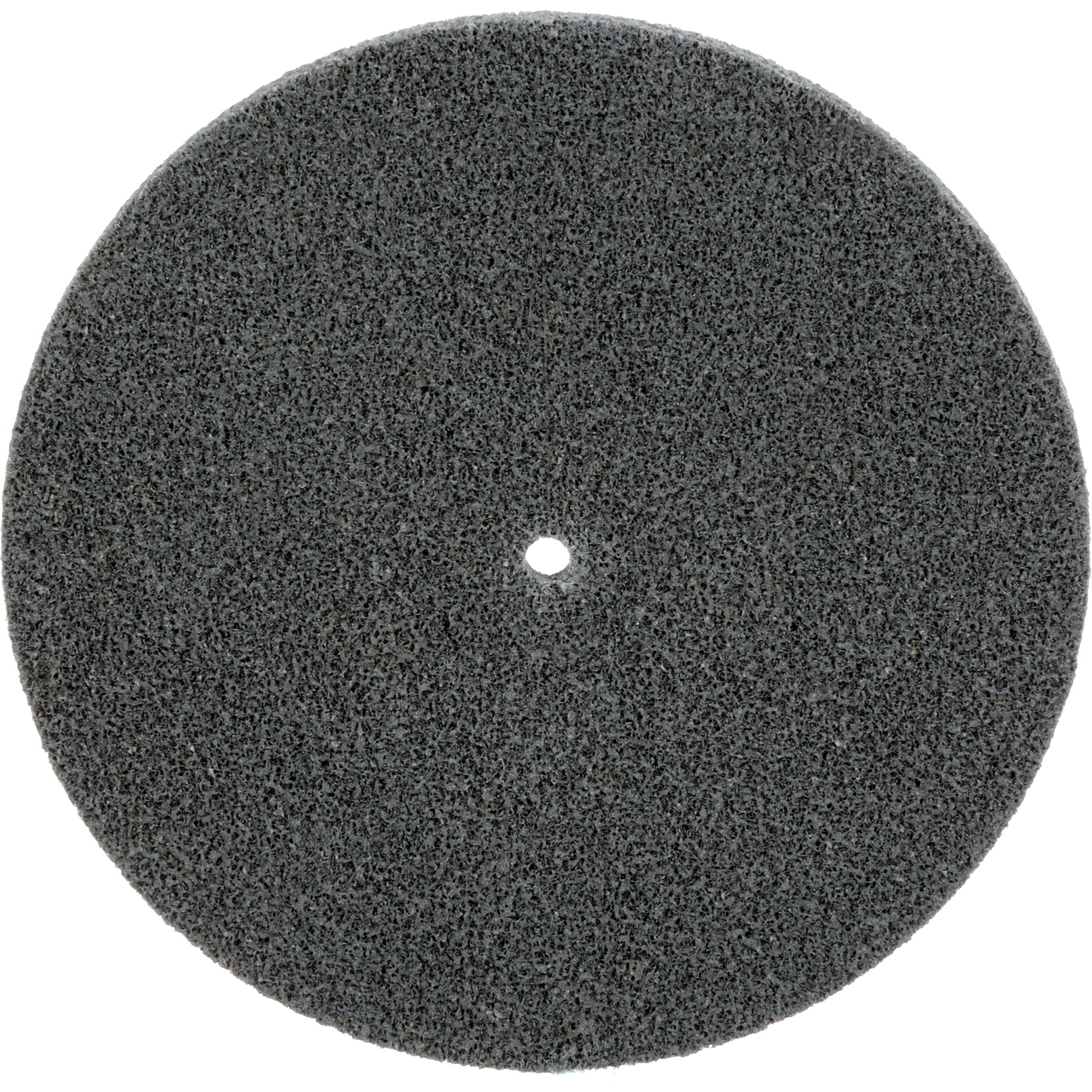 Meule unitarisée EXL Scotch-BriteMC, 5" x 1/4", Arbre de 1/4", Grain de Fin, Carbure de silicium