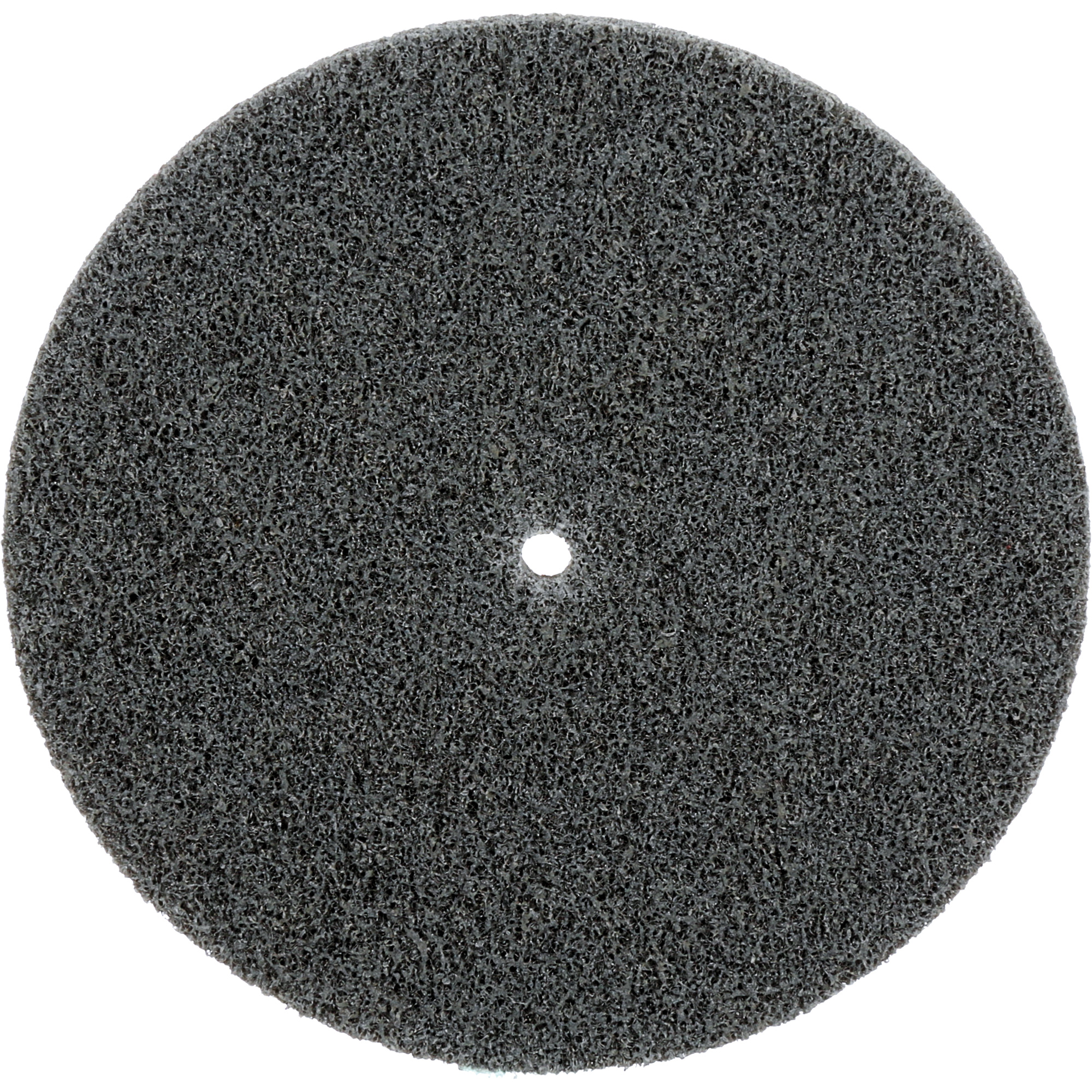 Meule unitarisée EXL Scotch-BriteMC, 5" x 1/4", Arbre de 1/4", Grain de Fin, Carbure de silicium