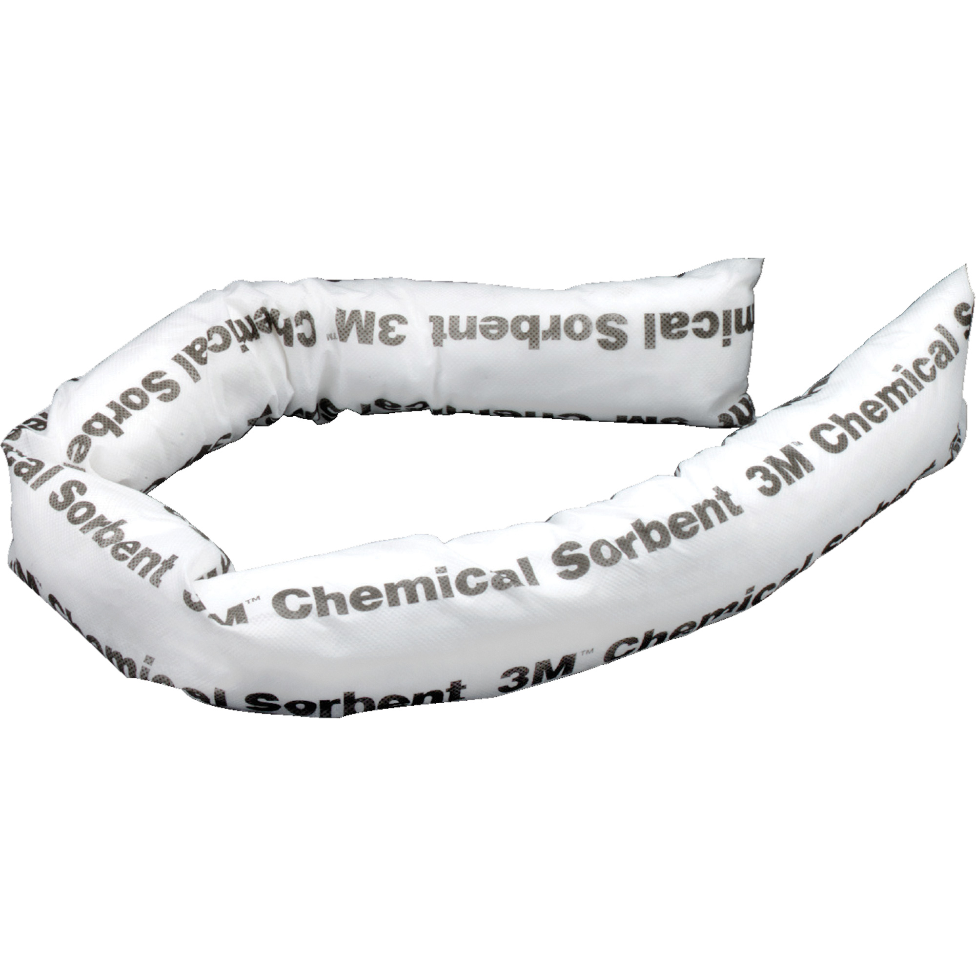 Mini-berme adsorbante pour produits chimiques, Produit chimique, 4' lo x 3" la, Absorption 12 gal., 12 /pqt