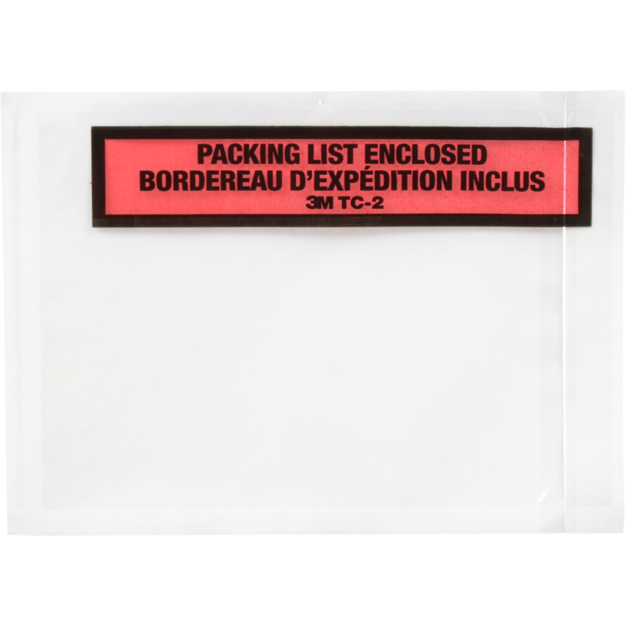 Pochette pour bordereau d'expédition, 5-1/2" lo x 4-1/2" la, Style Insertion par extrémité