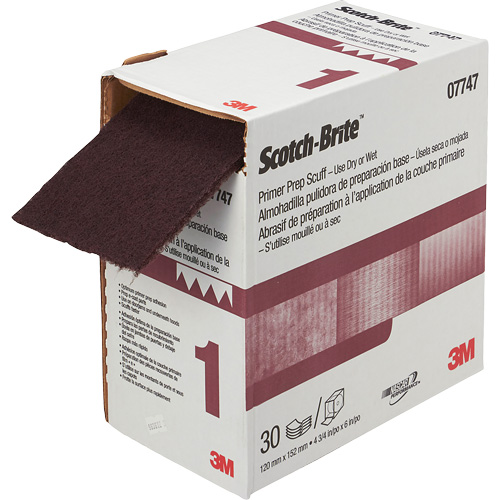Préparation de la couche d'apprêt VFN Scotch-BriteMC, 4-3/4" x 180", Oxyde d'aluminium