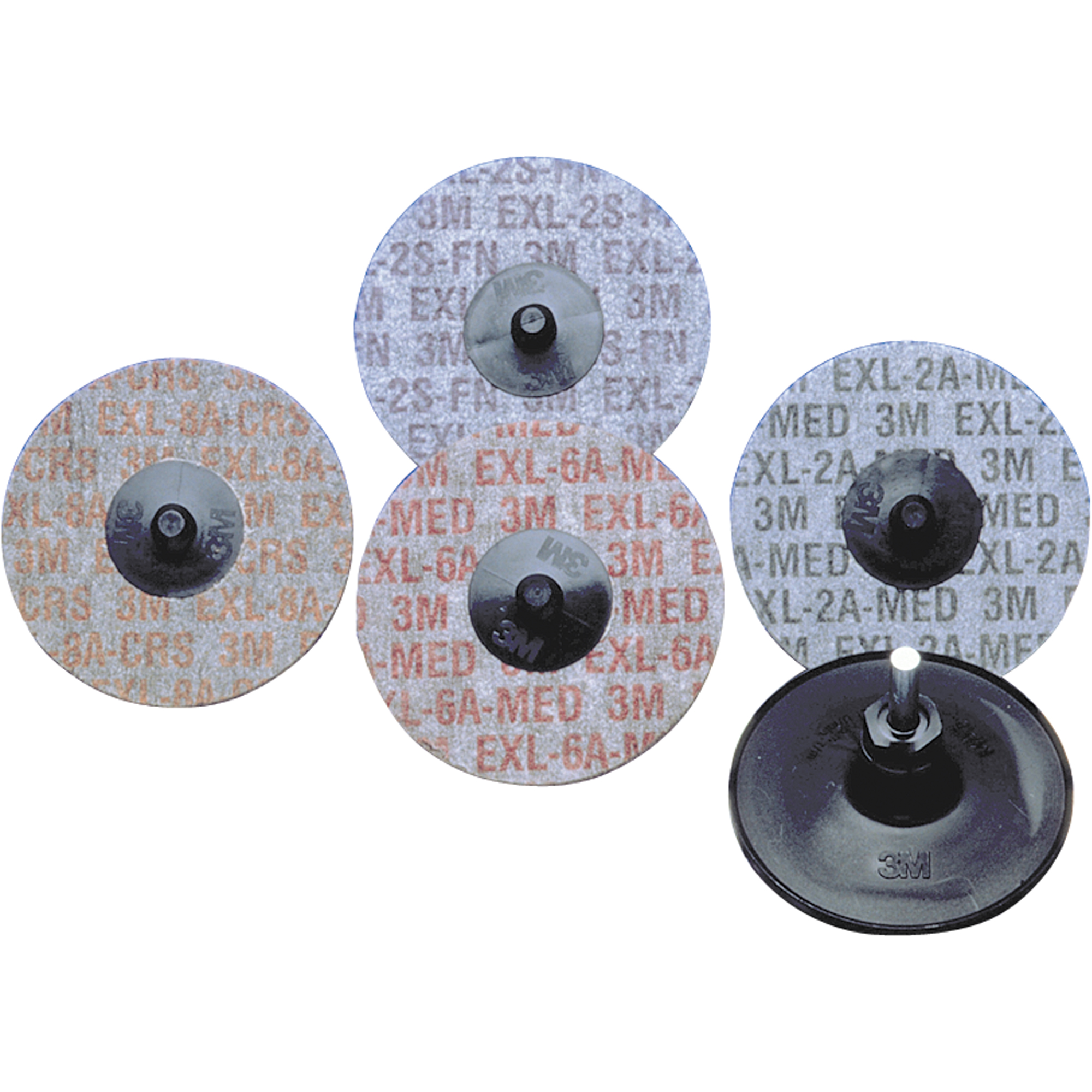 Produits Buff & BlendMD - Meules homogènes EXL RolocMC Scotch-BriteMC, 2" x Grain de 2A, Oxyde d'aluminium