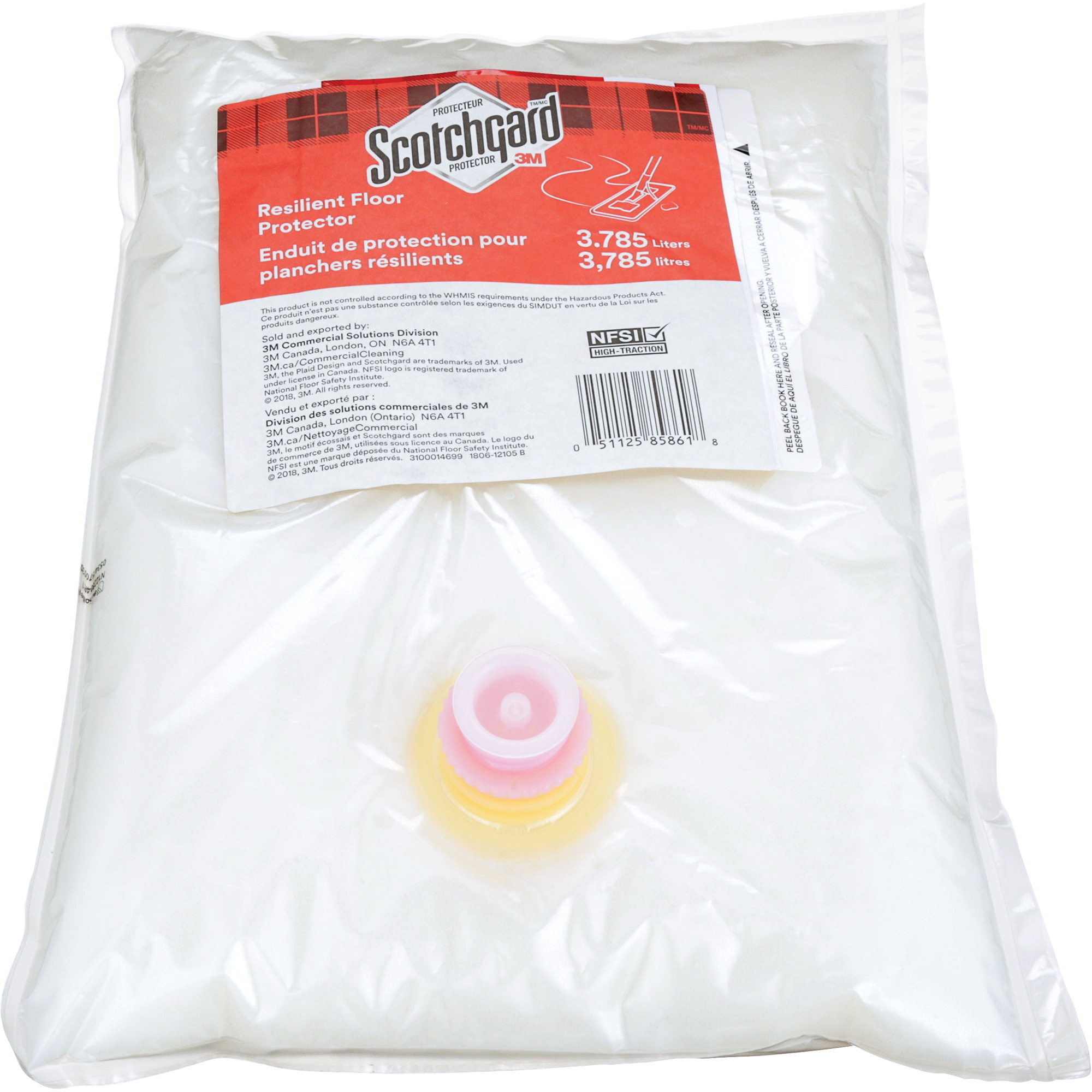 Protecteur résilient pour planchers ScotchgardMC, 3,8 kg, Sac