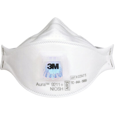 Respirateur à particules AuraMC 9211+, N95, Certifié NIOSH