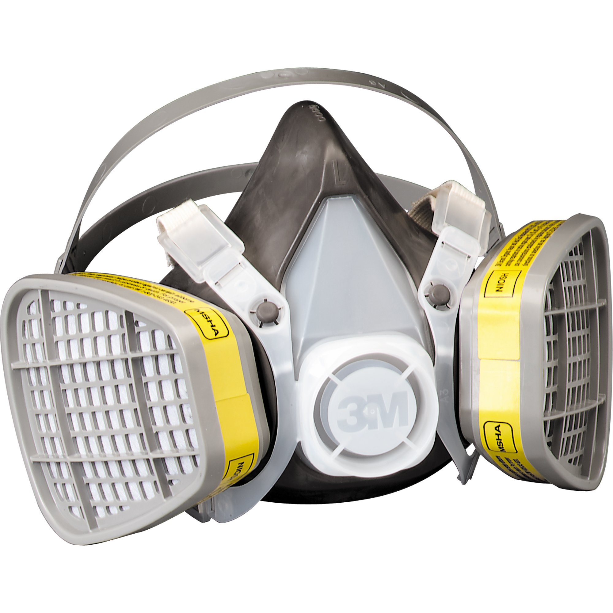 Respirateur pour vapeurs organiques/gaz acide, Élastomère/Thermoplastique, Moyen