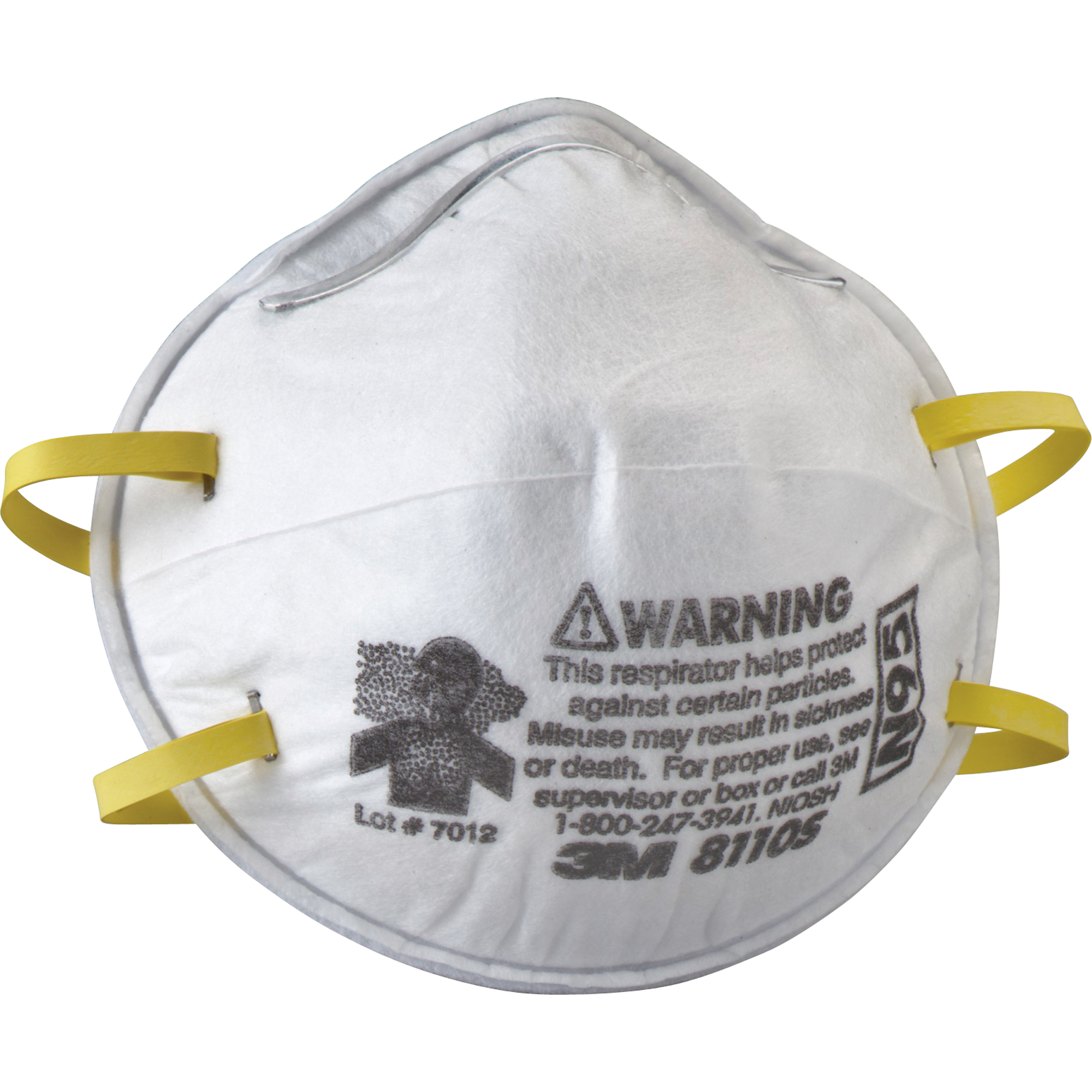 Respirateurs contre les particules 8110S, N95, Certifié NIOSH, Petit