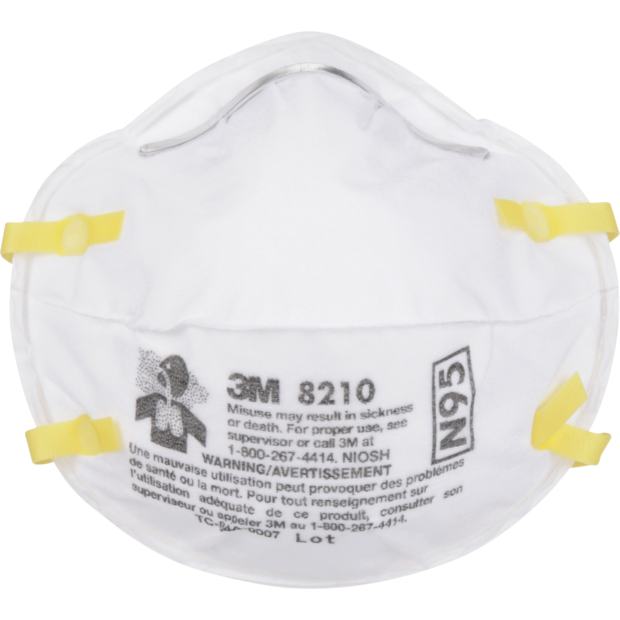 Respirateurs contre les particules 8210, N95, Certifié NIOSH