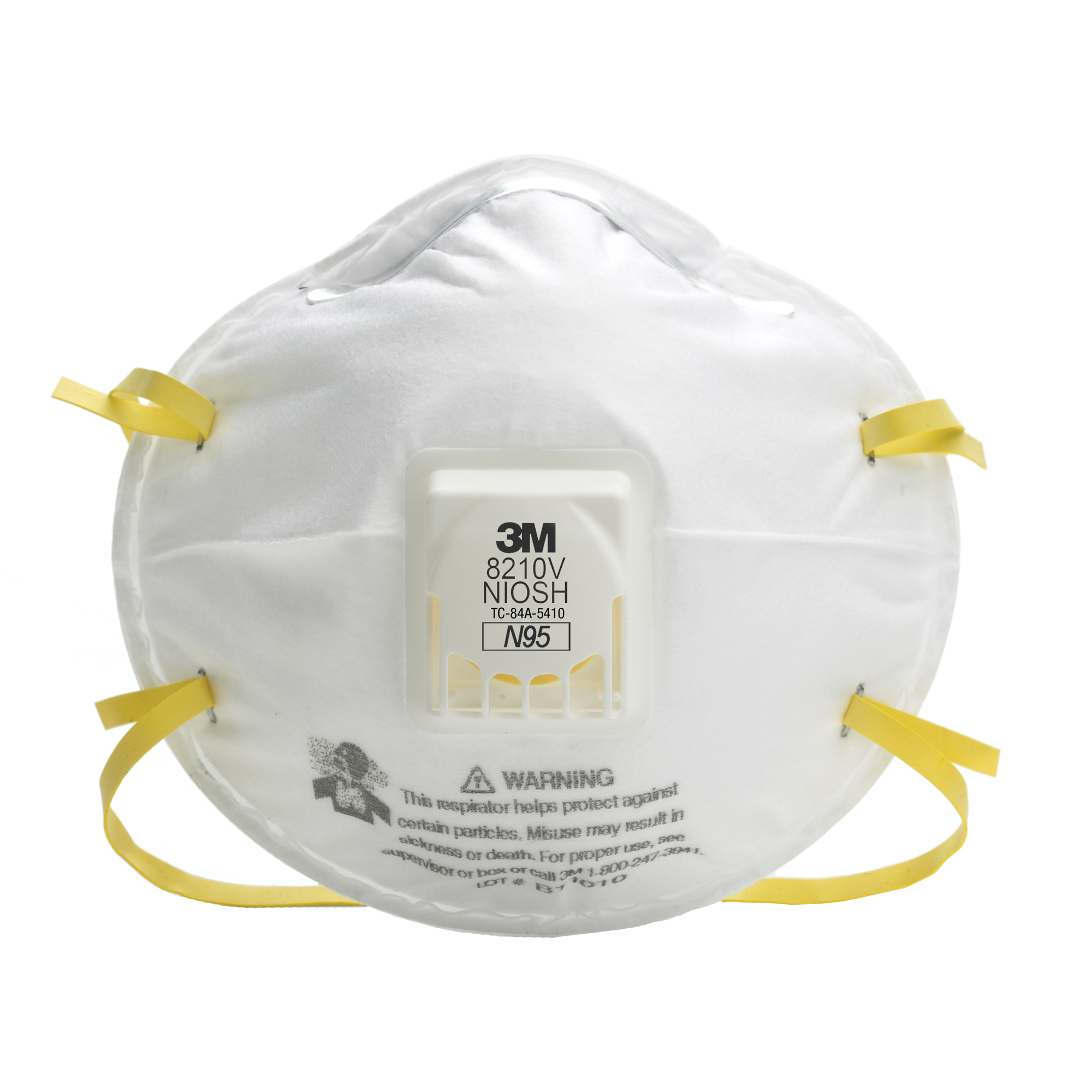 Respirateurs contre les particules 8210V, N95, Certifié NIOSH