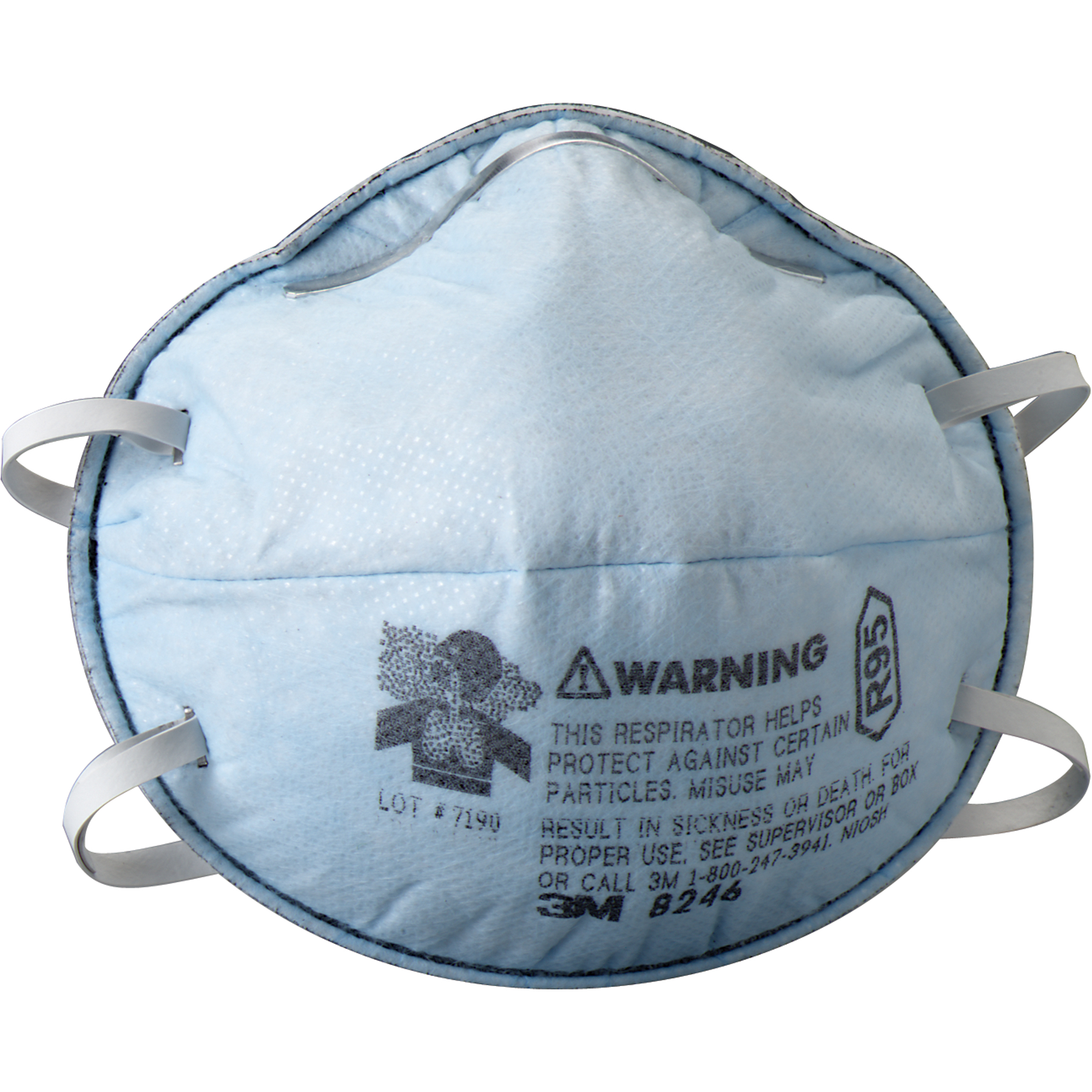 Respirateurs contre les particules 8246, R95, Certifié NIOSH