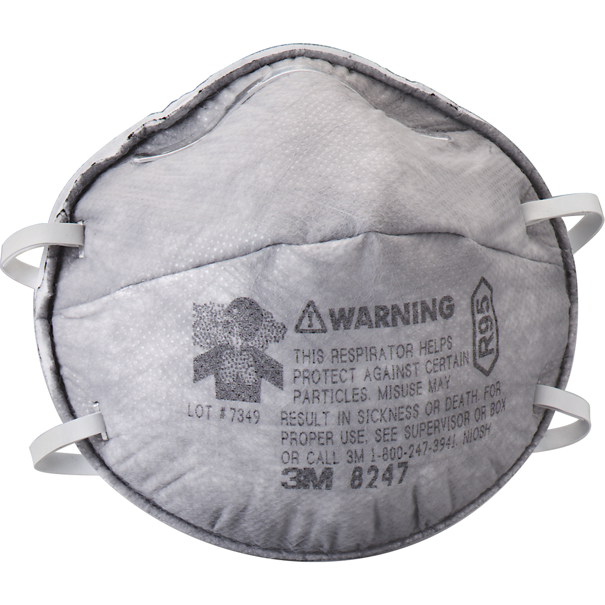 Respirateurs contre les particules 8247, R95, Certifié NIOSH