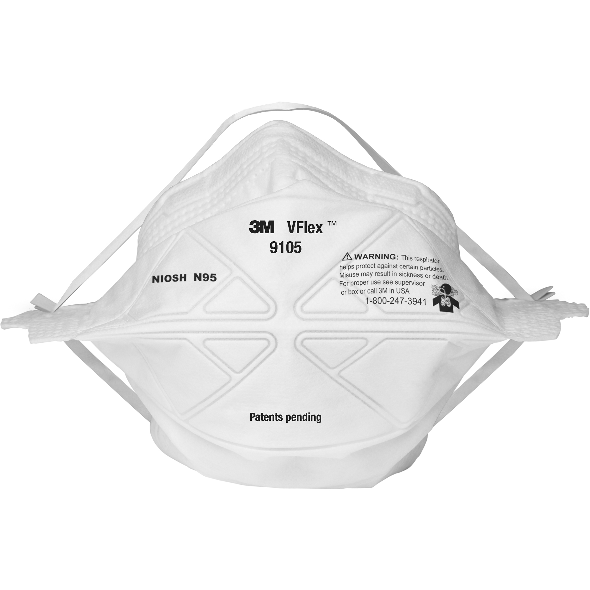 Respirateurs contre les particules 9105 V-FlexMC, N95, Certifié NIOSH