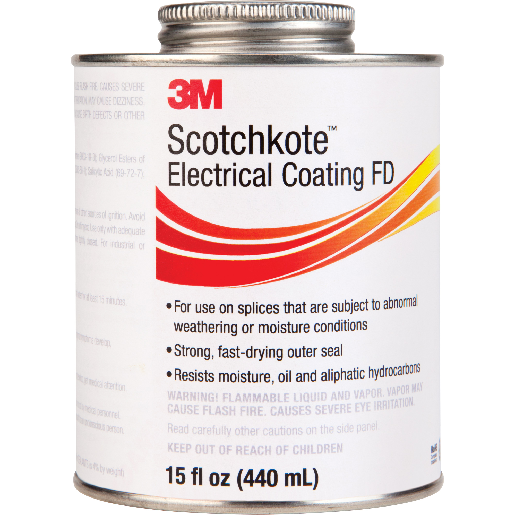 Revêtement électrique FD ScotchkoteMC, Transparent, 15 oz, Canette