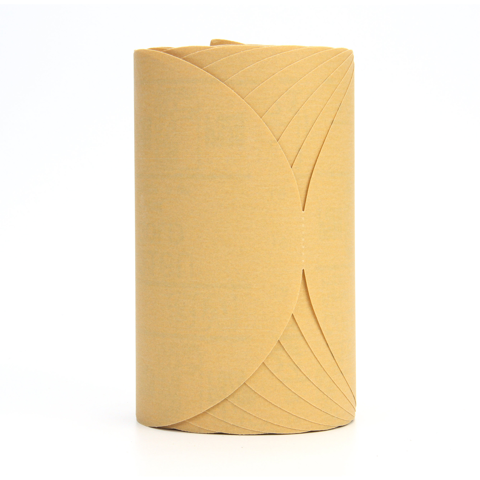 Rouleau de disques abrasifs dorés en papier StikitMC 216U, 6" dia., Grain P320, Oxyde d'aluminium