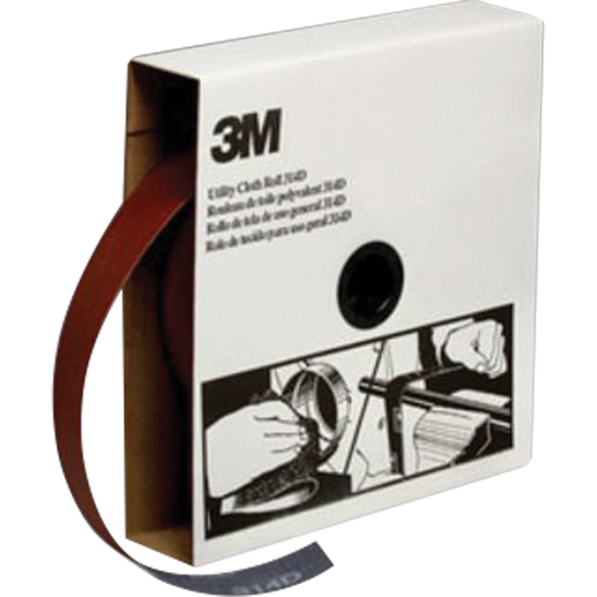 Rouleau de toile abrasive utilitaire, Oxyde d'aluminium, 1-1/2" la x 150' lo, Grain P400