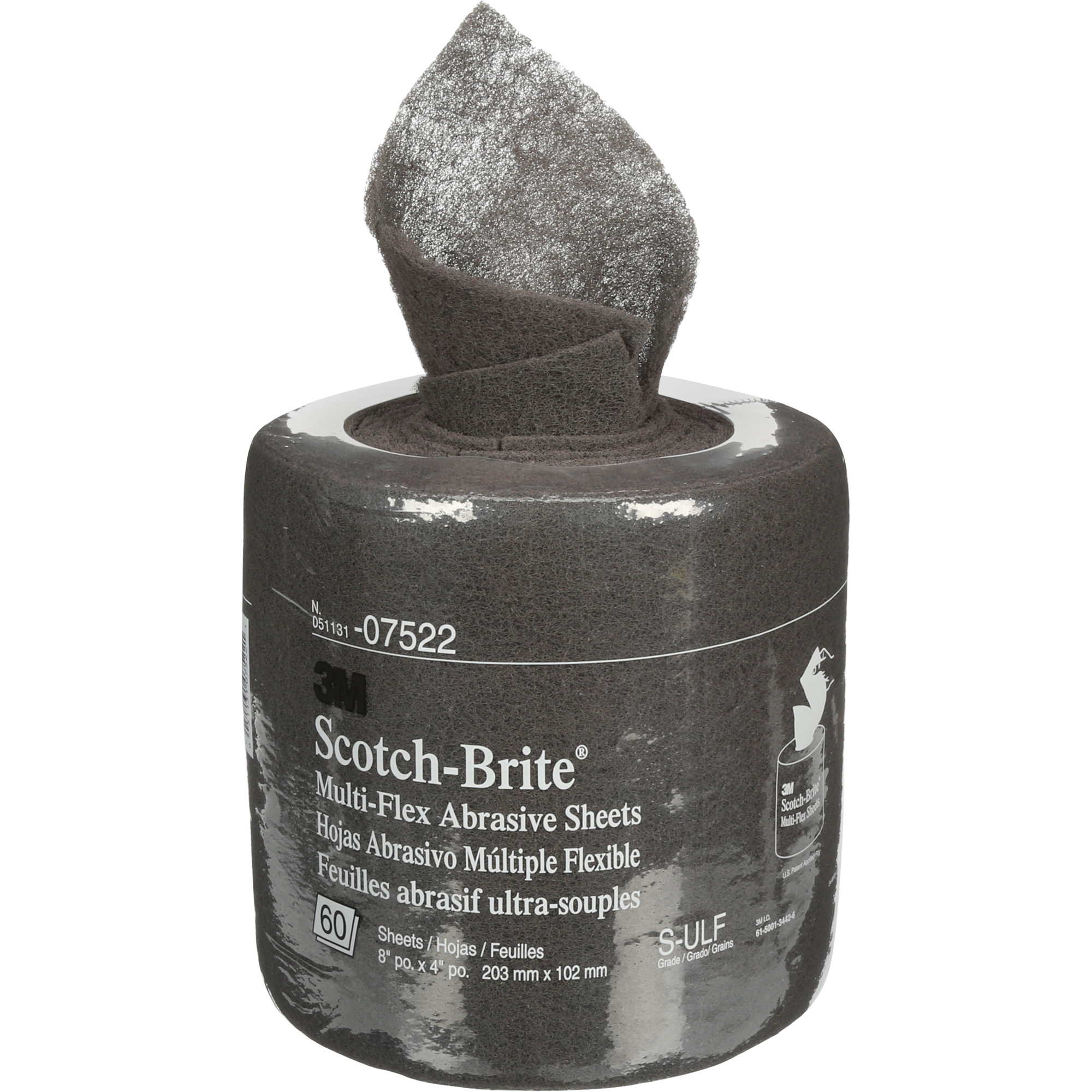 Rouleaux de feuilles Scotch-BriteMC, Carbure de silicium, 8", Grain Ultra fin