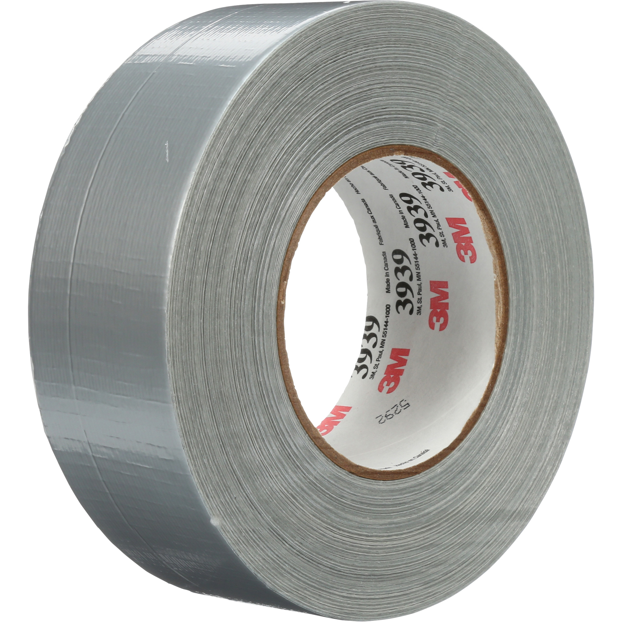 Ruban adhésif 3939, 9 mils, Argent, 48 mm (2") x 55 m (180')