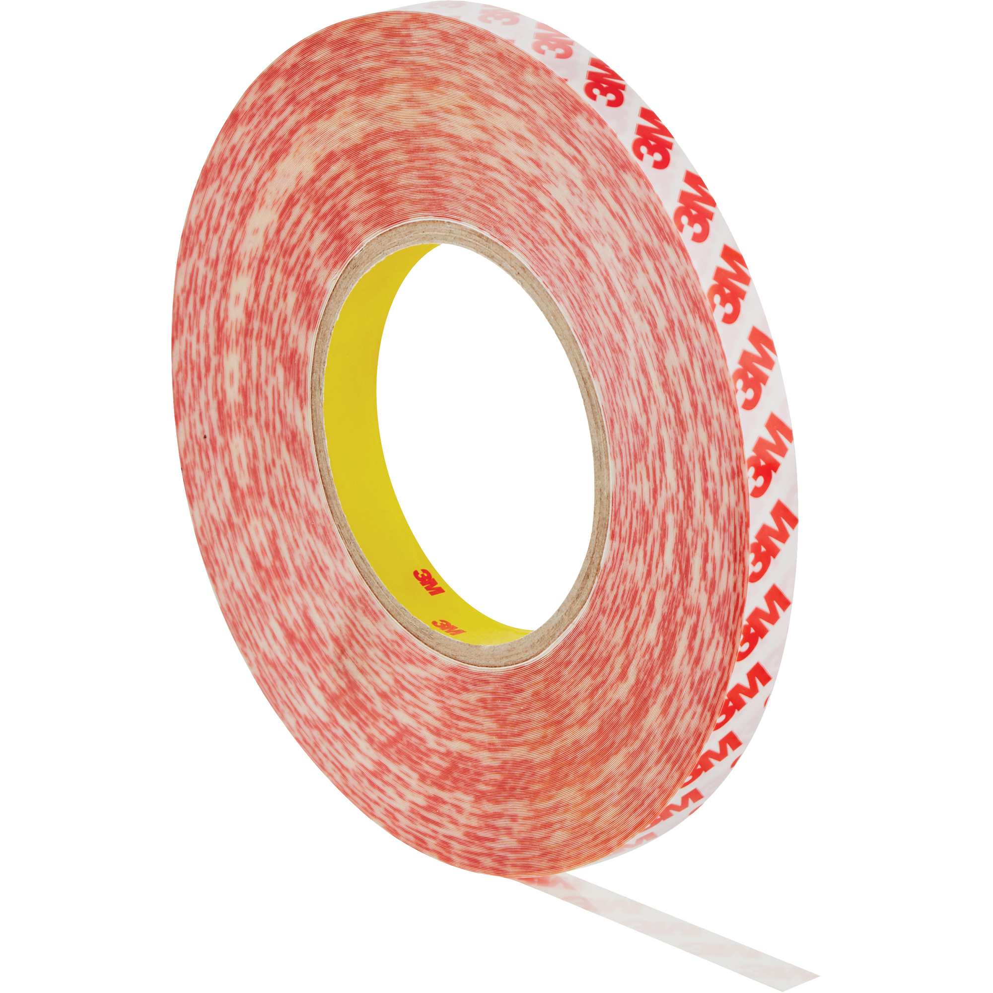 Ruban adhésif double face, Polyester, 12 mm (0,47") la x 50 m (164') lo, 8 mils épais