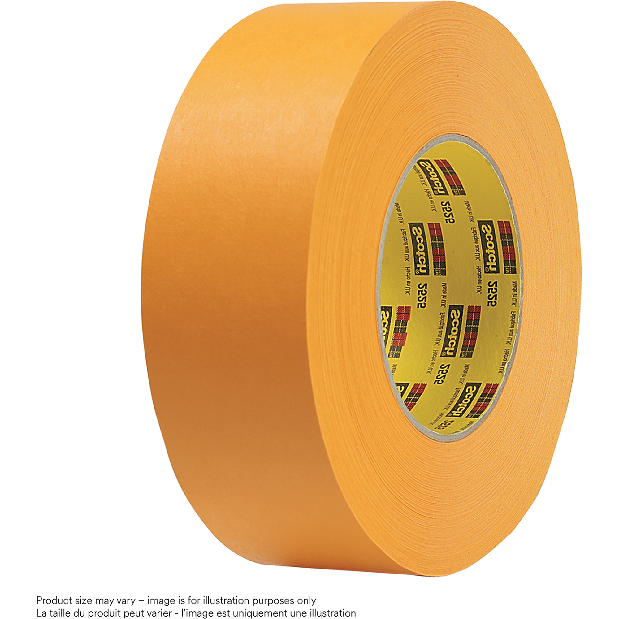 Ruban-cache plat Performance 2525, 72 mm (3") x 55 m (180'), Jaune