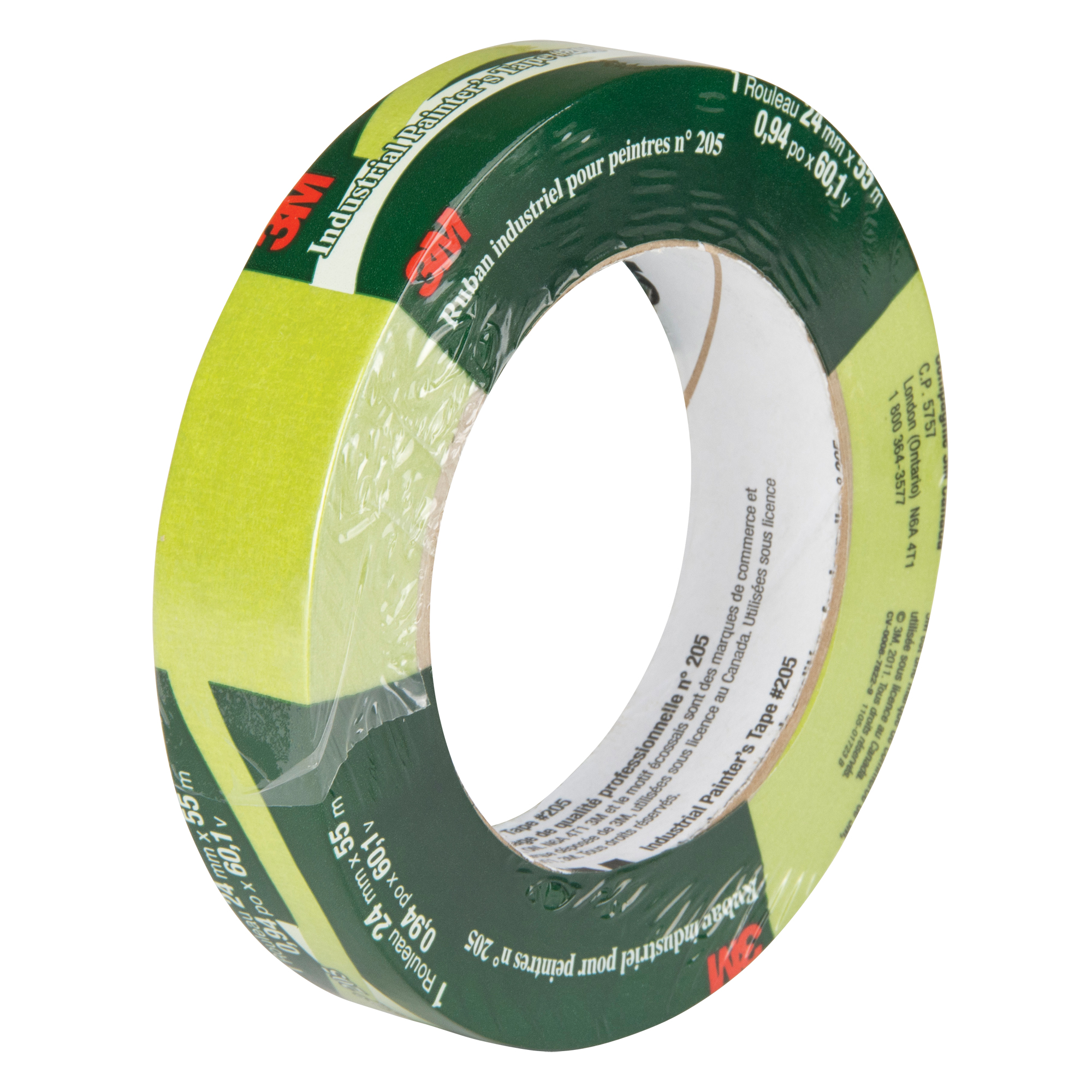 Ruban-cache pour peintre 205, 24 mm (1") x 55 m (180'), Vert