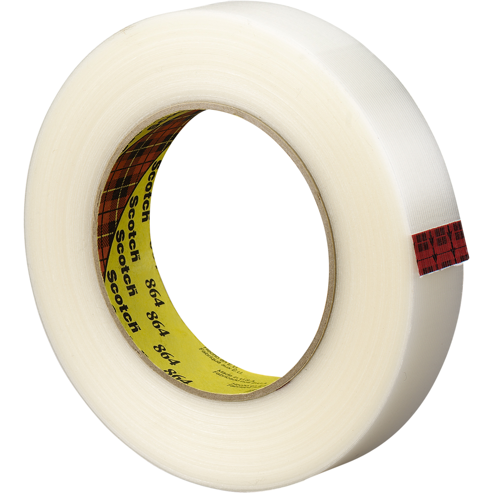 Ruban de cerclage renforcé ScotchMD, Épaisseur 5,6 mils, 12 mm (1/2") x 330 m (1082')