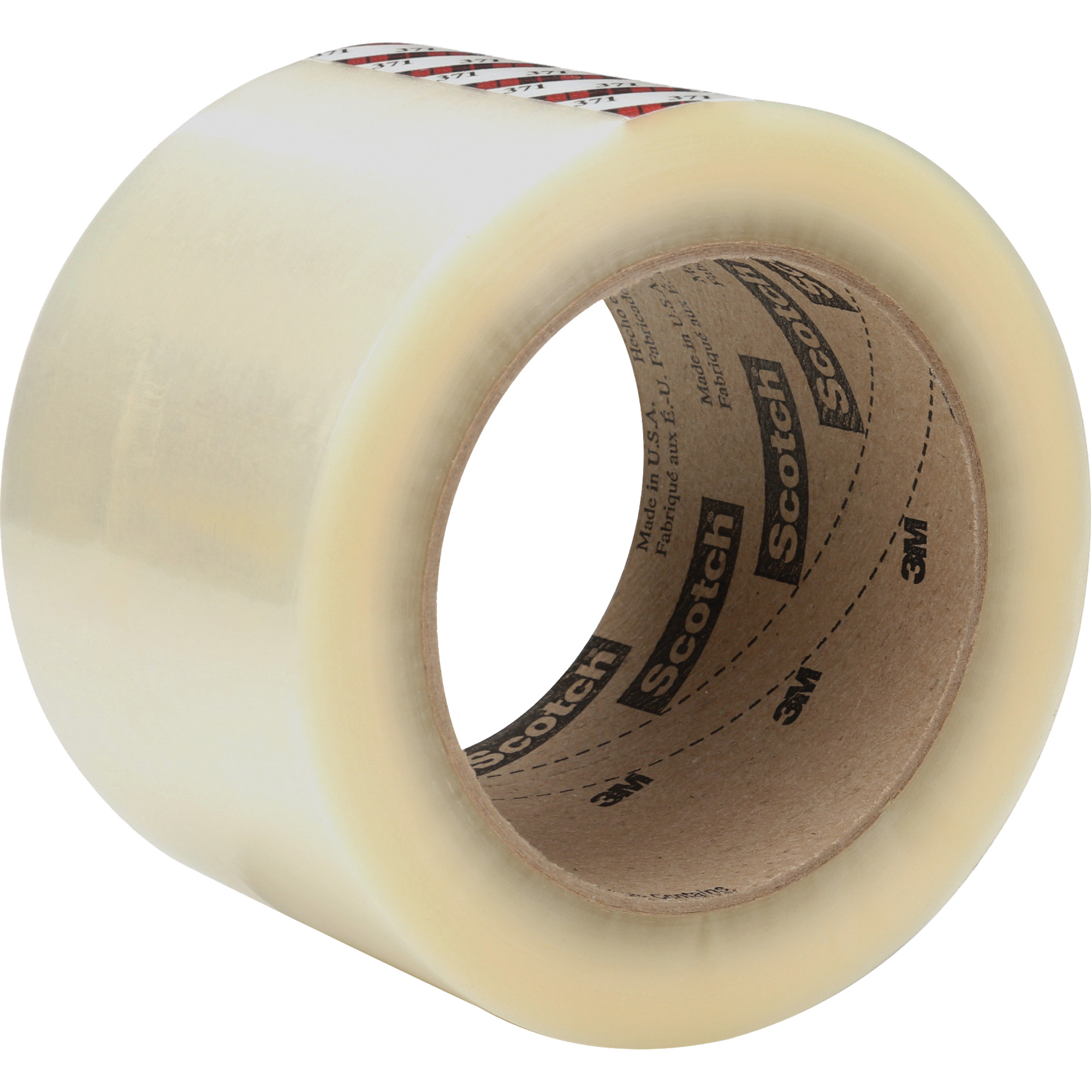 Ruban d'emballage ScotchMD 371, Adhésif Caoutchouc, 1,2 mil, 72 mm (2-4/5") x 100 m (328')