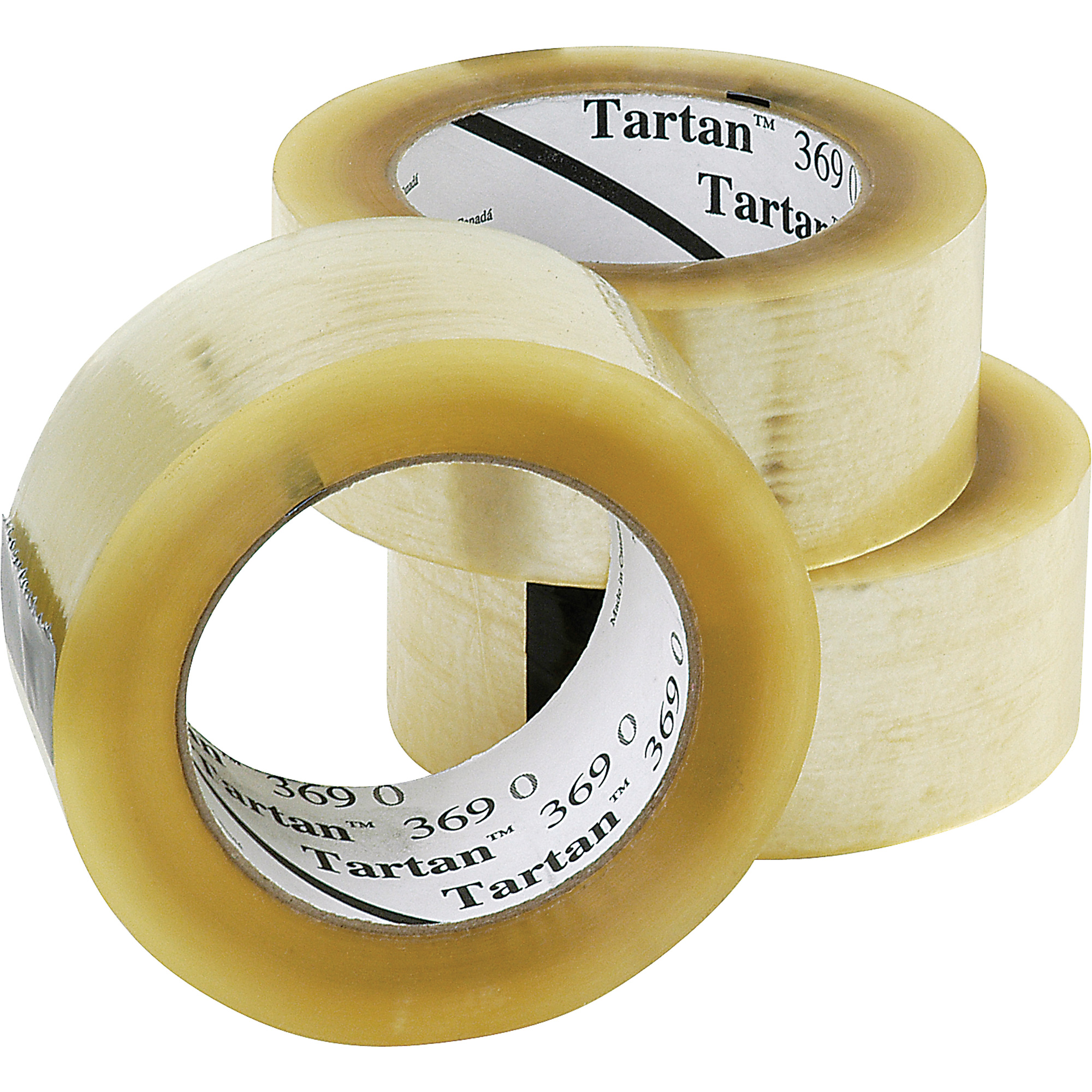 Ruban d'emballage TartanMC 369, Adhésif Acrylique, 1,6 mil, 48 mm (1-22/25") x 132 m (432')