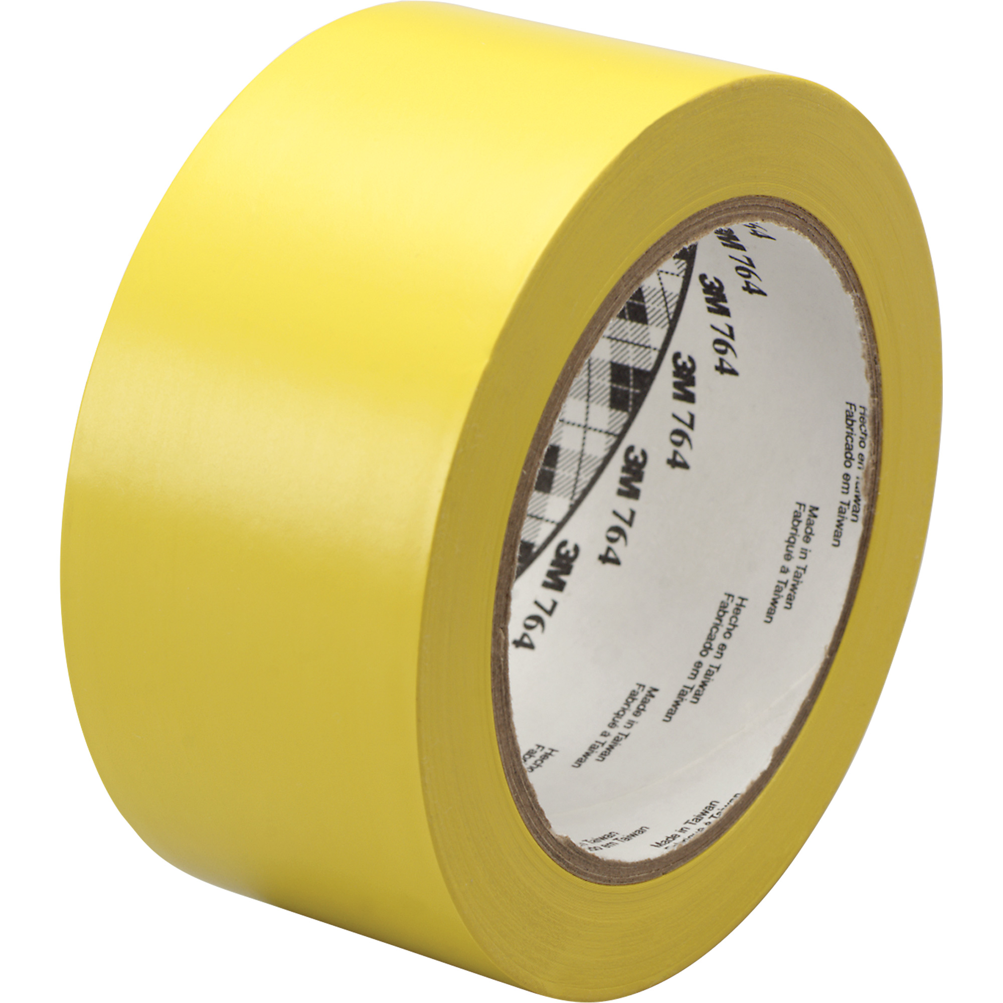 Ruban en vinyle pour travaux généraux 764, 1245 mm (49") la x 32,9 m (108') lo, 5 mils, Jaune