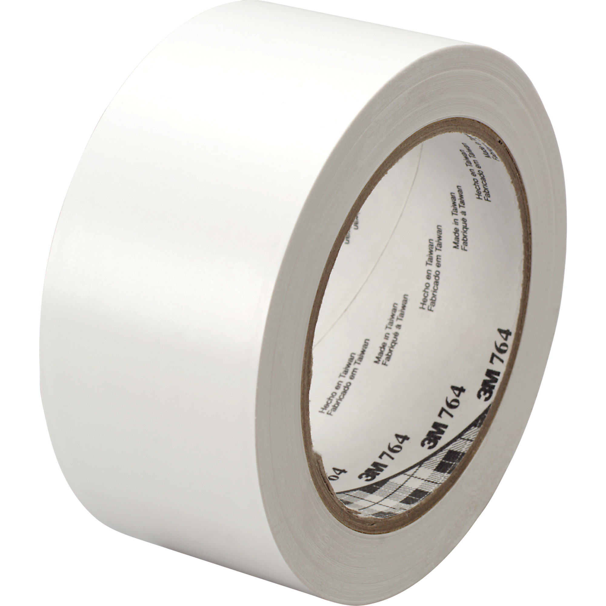 Ruban en vinyle pour travaux généraux 764, 25,4 mm (1") la x 32,9 m (108') lo, 5 mils, Blanc
