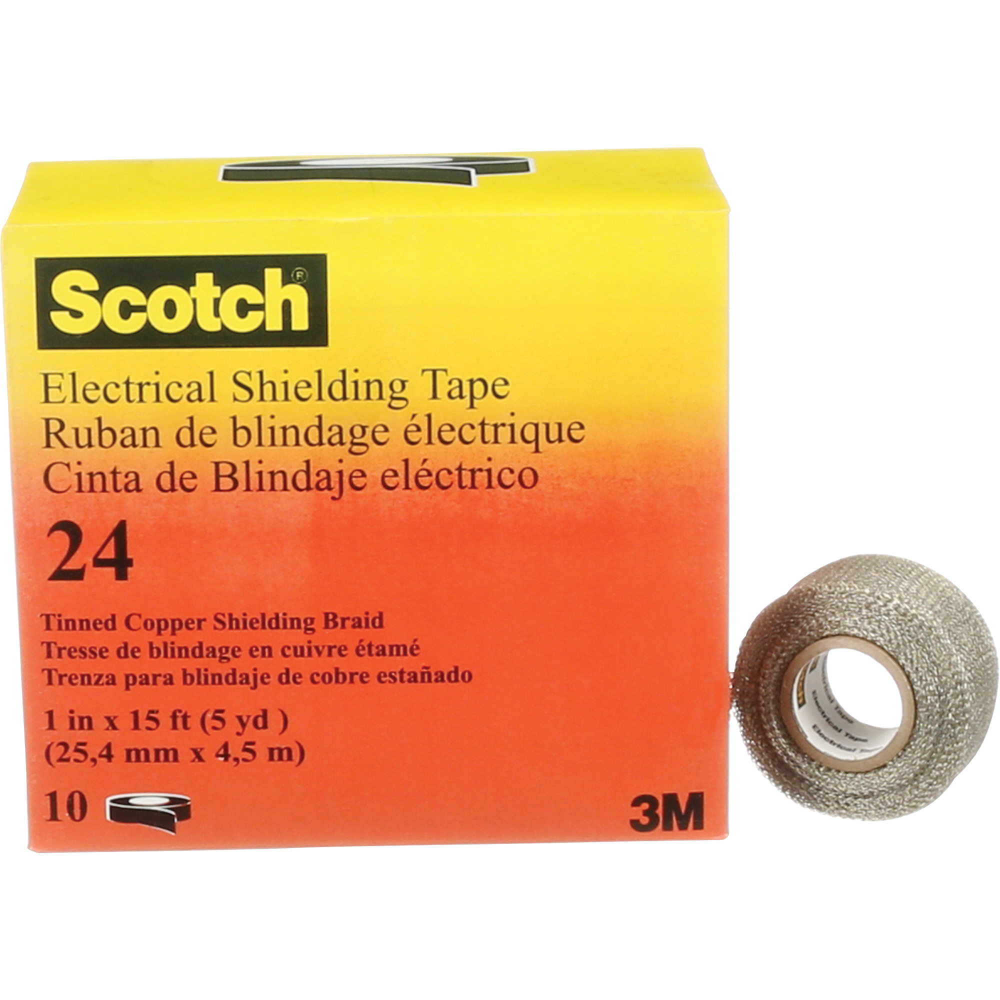Ruban isolant de blindage ScotchMD, 25,4 mm (1") x 4,6 m (15'), Noir, 16 mils