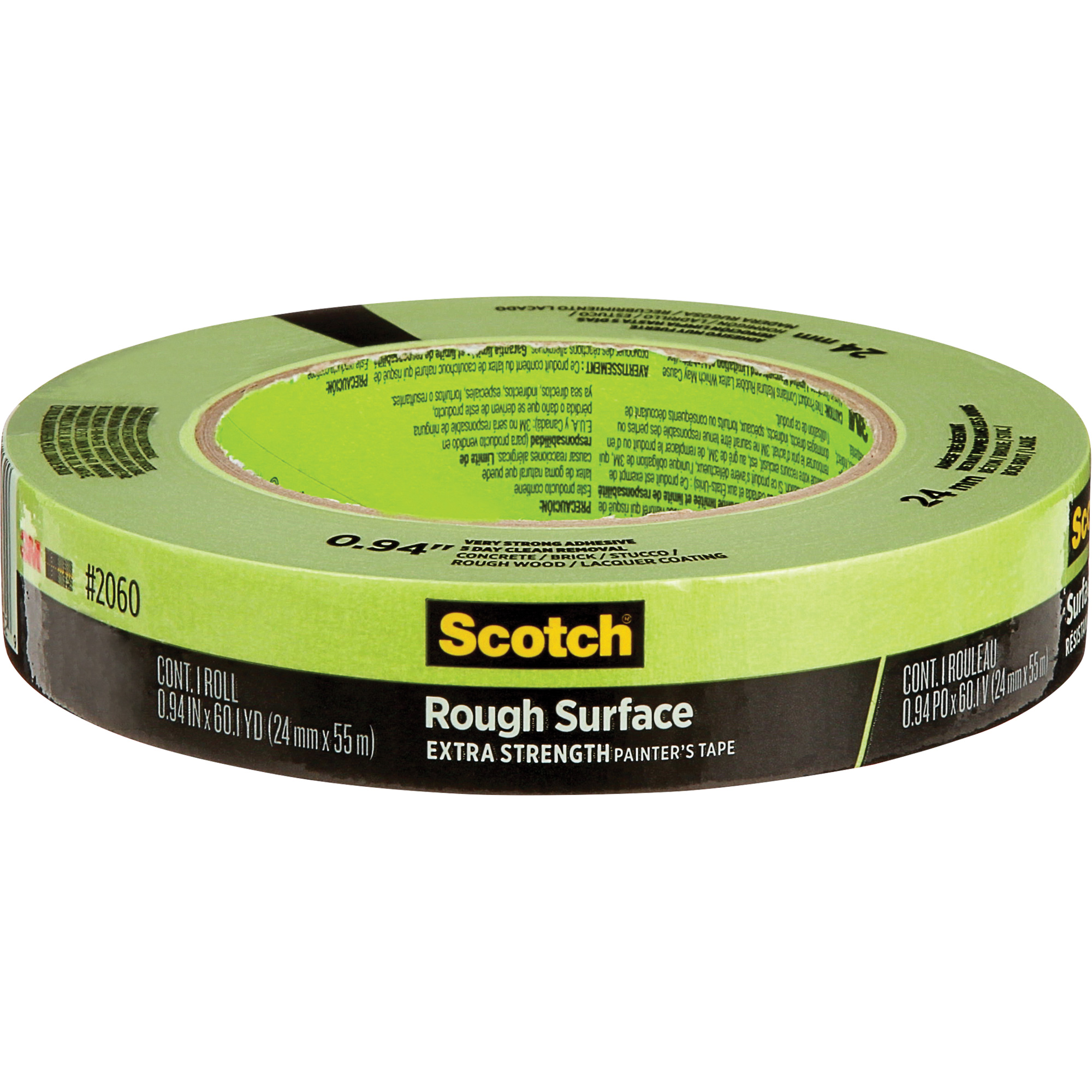 Ruban pour peintres pour surfaces rugueuses 2060 ScotchMD, 24 mm (1") x 55 m (180'), Vert