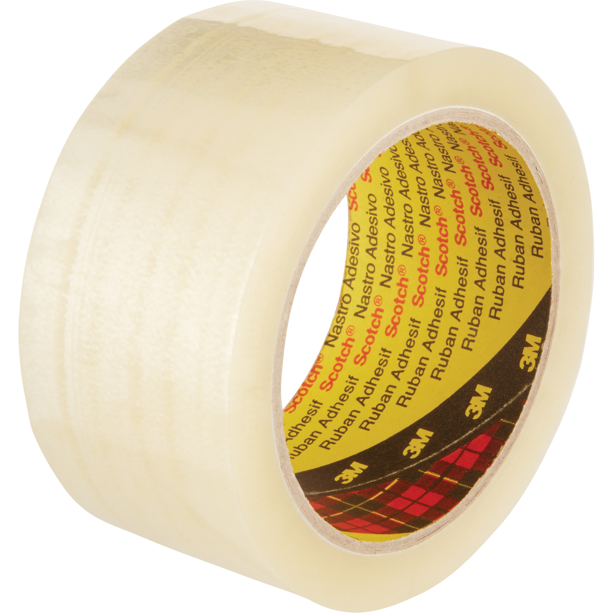 Ruban pour sceller les boîtes ScotchMD 371, Adhésif Thermofusible, 1,9 mils, 48 mm (2") x 100 m (328')